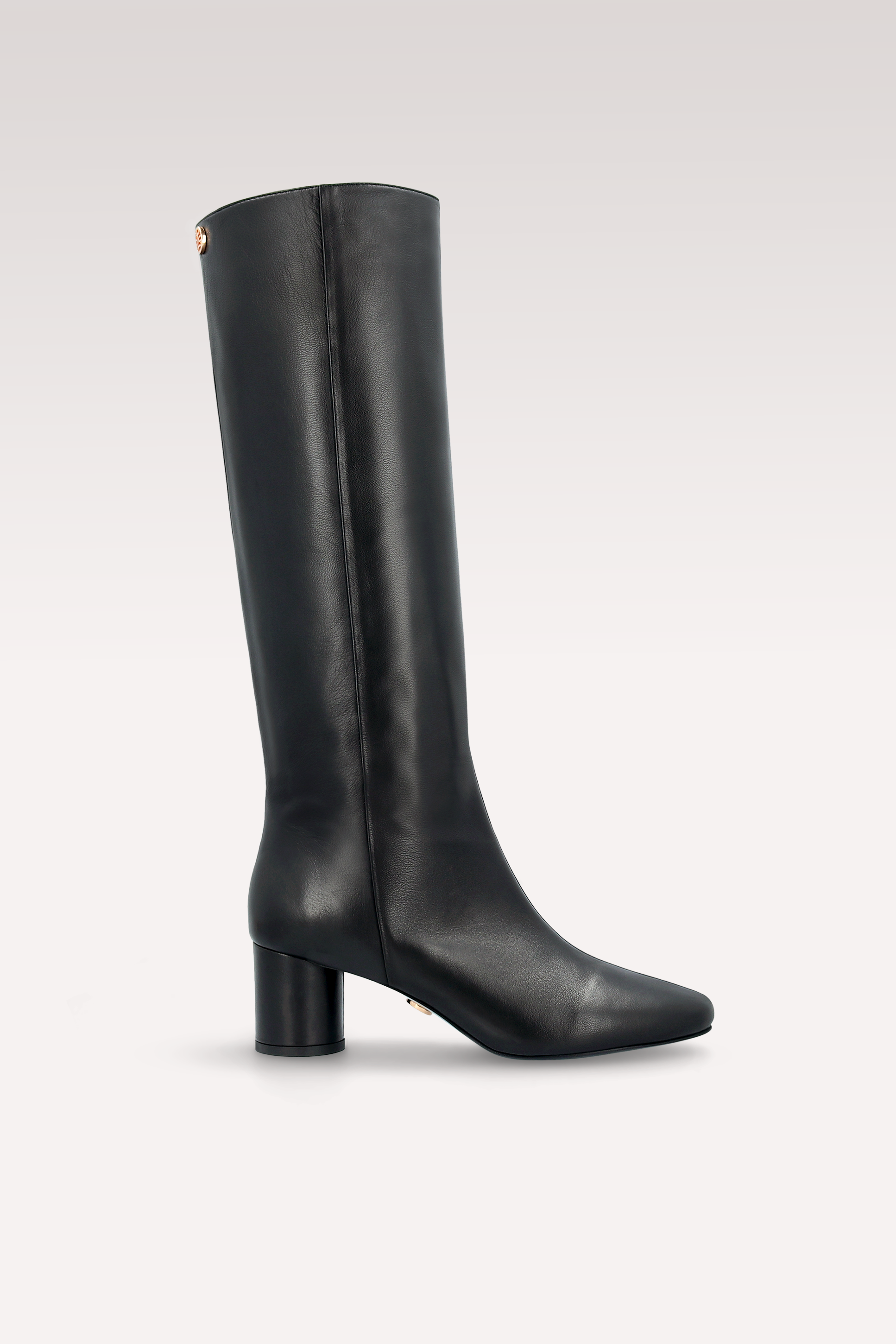 DENISE 03 BLACK SMOOTH LEATHER BOOTS