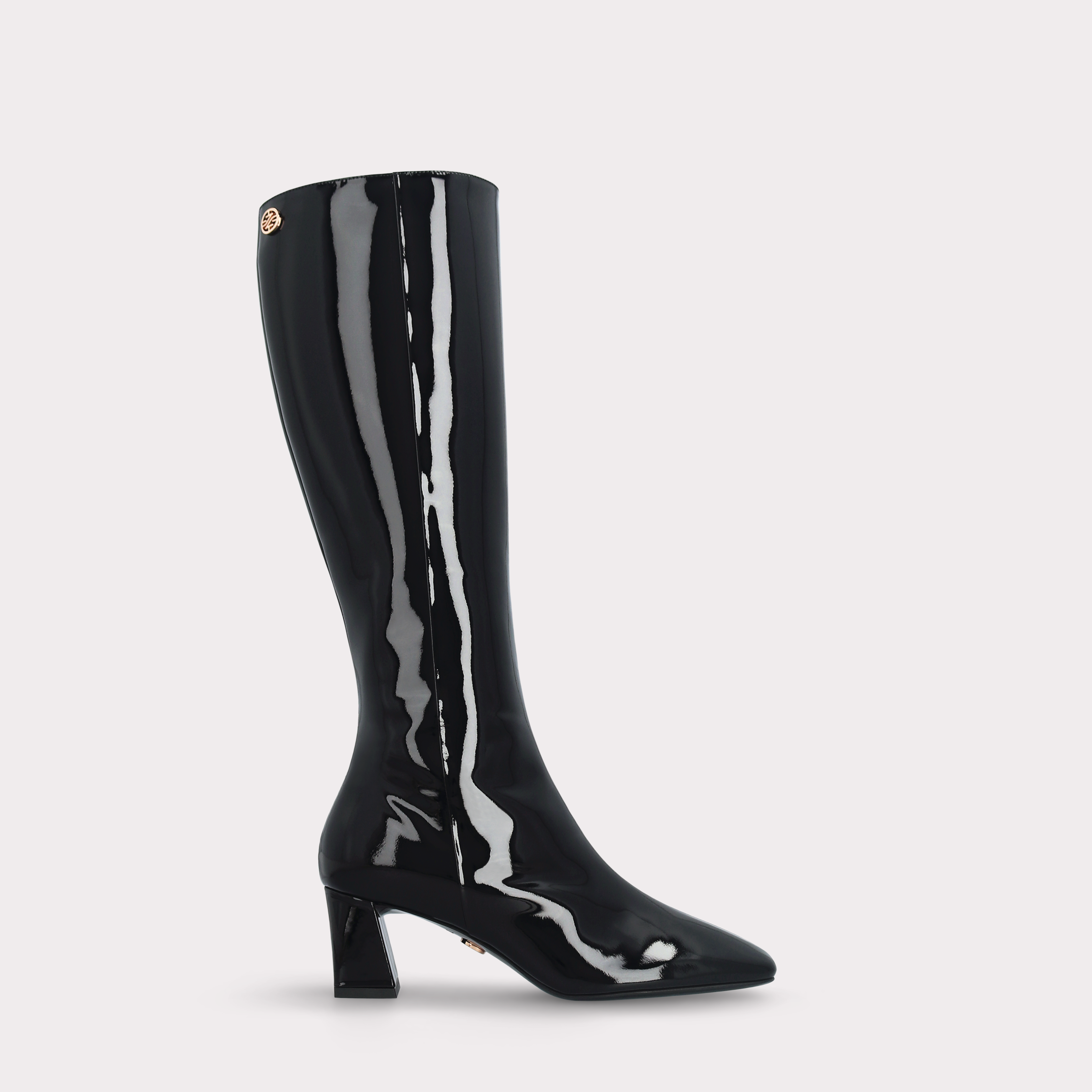 GENNY 03 BLACK PATENT LEATHER BOOTS