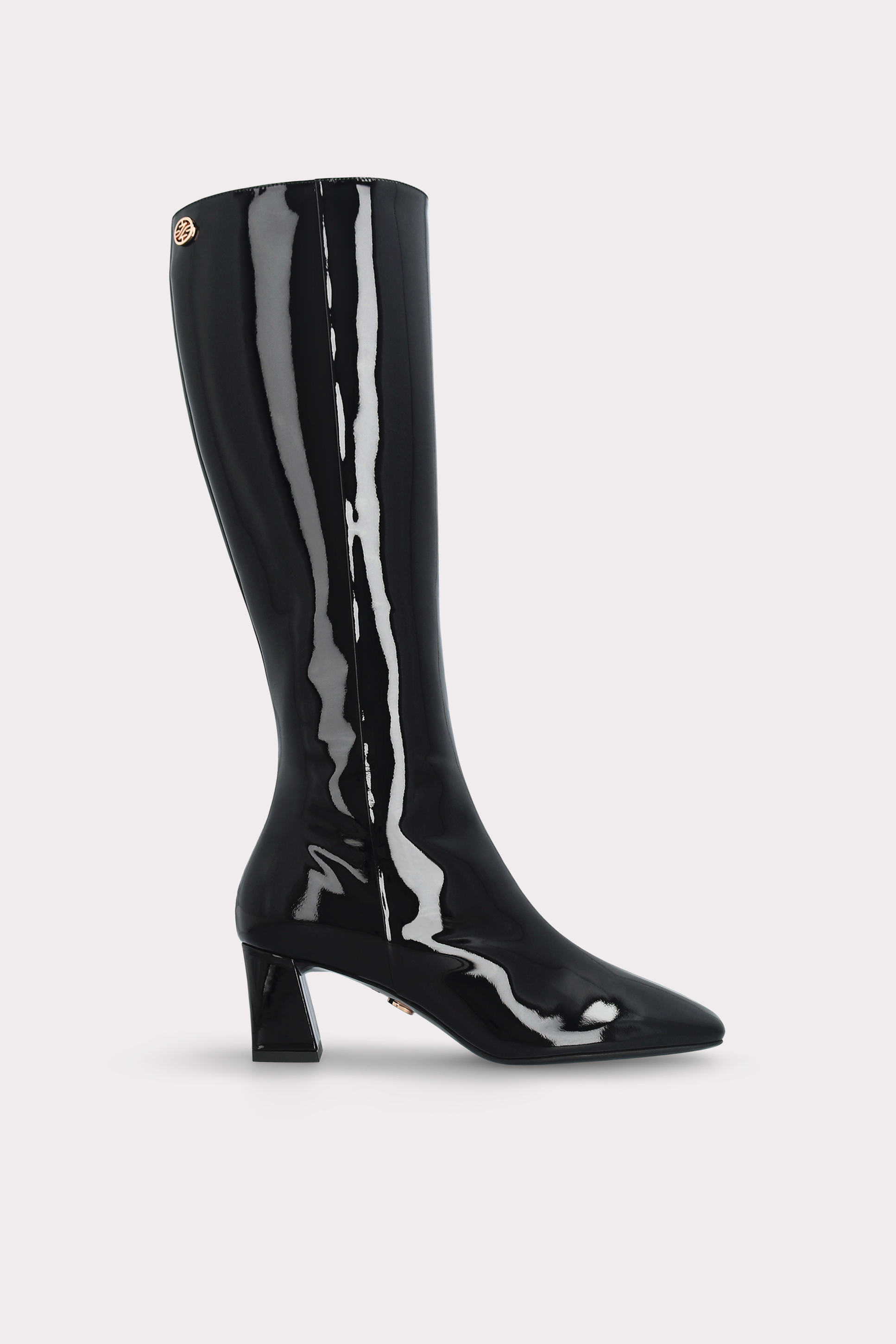 GENNY 03 BLACK PATENT LEATHER BOOTS