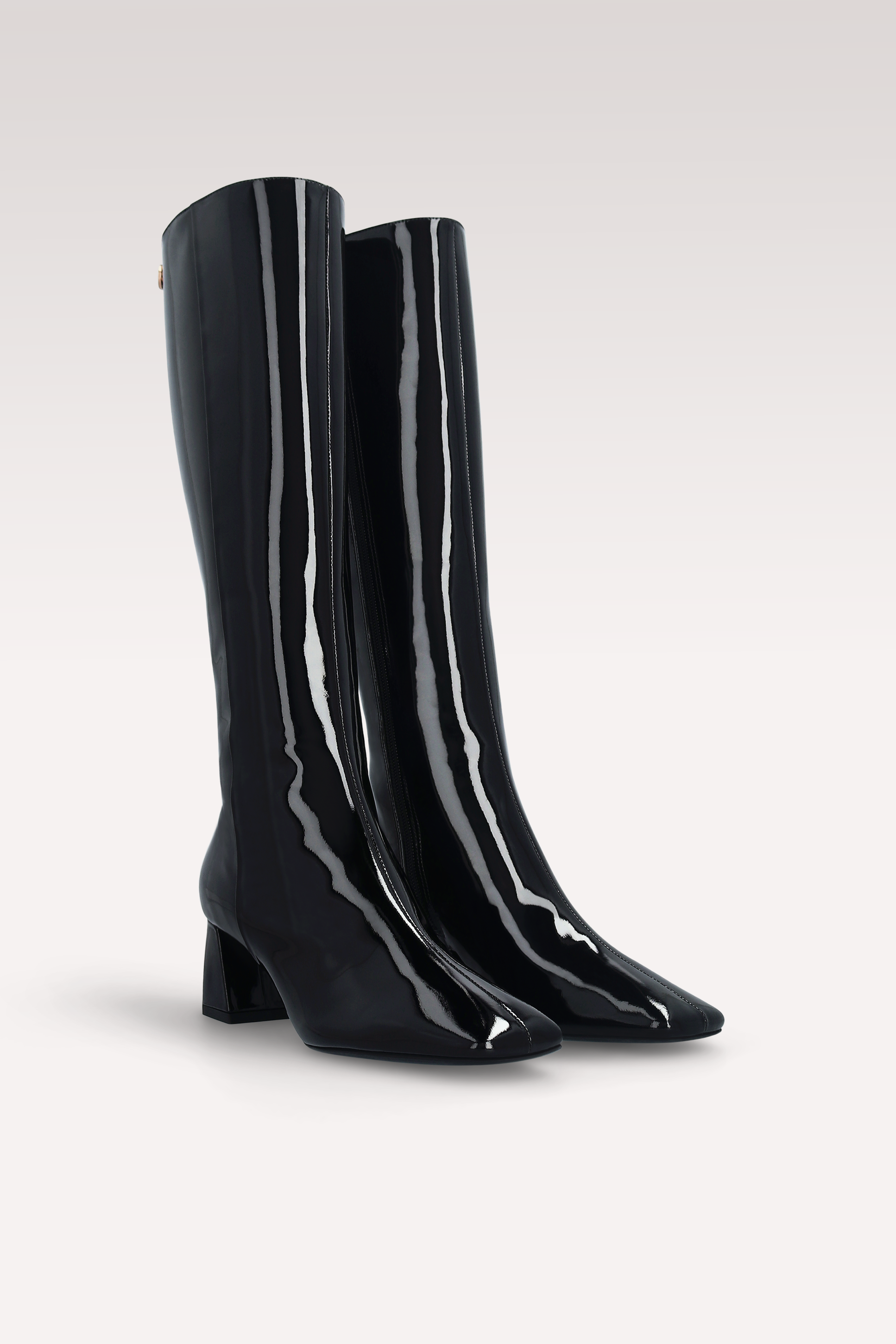GENNY 03 BLACK PATENT LEATHER BOOTS