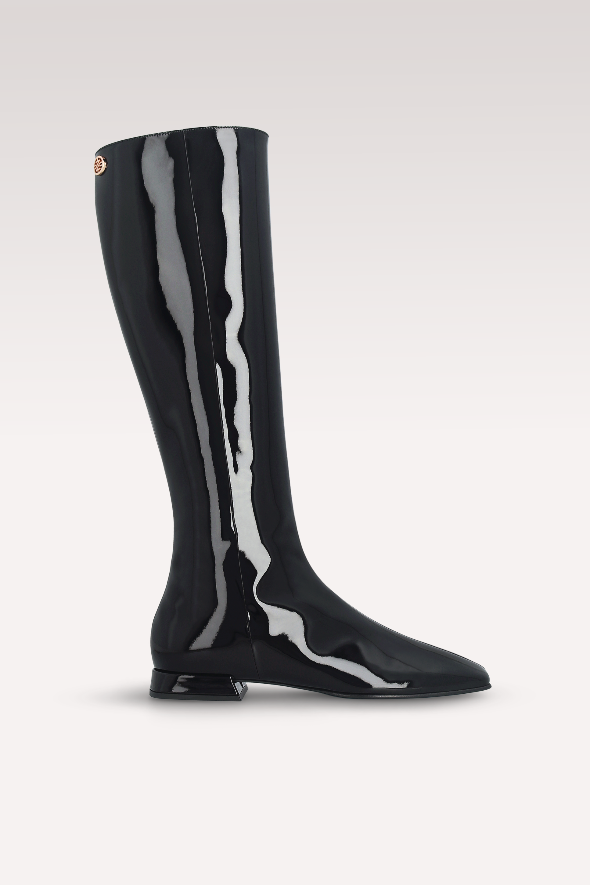 GILLY 02 BLACK PATENT LEATHER BOOTS