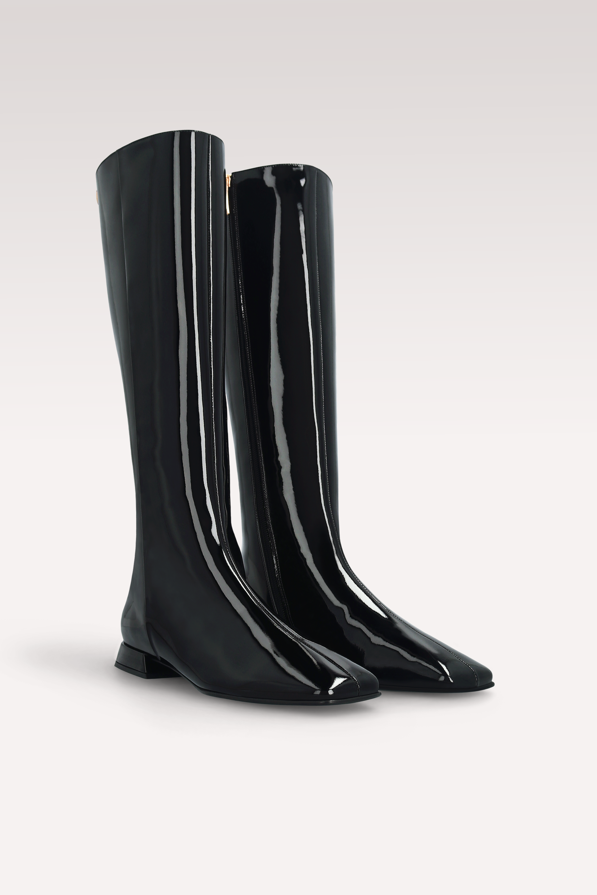 GILLY 02 BLACK PATENT LEATHER BOOTS