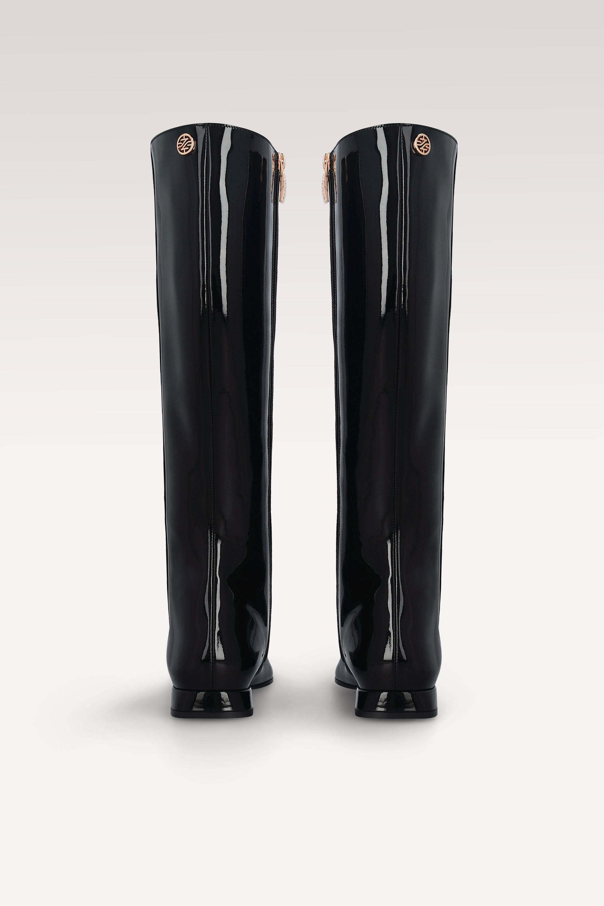 GILLY 02 BLACK PATENT LEATHER BOOTS