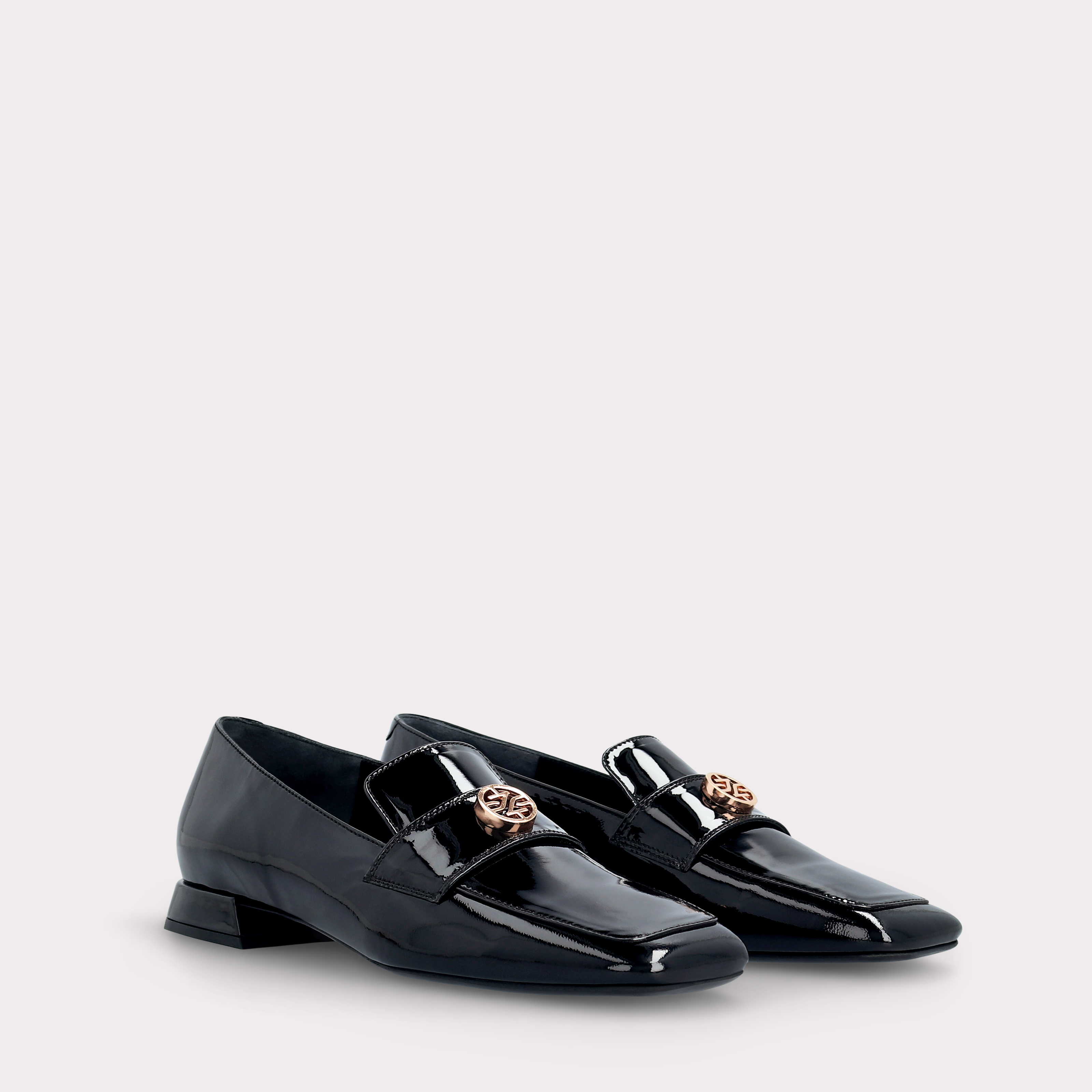 GILLY 03 BLACK PATENT LEATHER LOAFERS