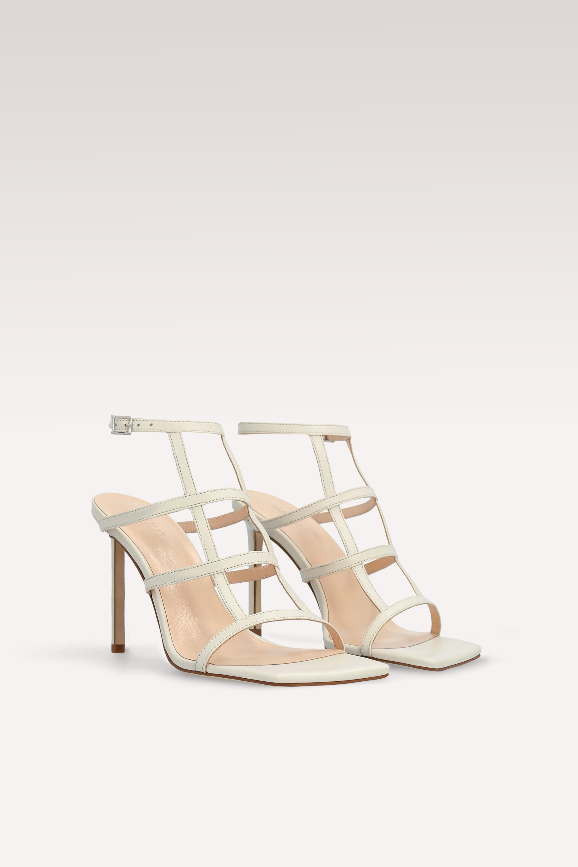 PAULA BEIGE LEATHER SANDALS