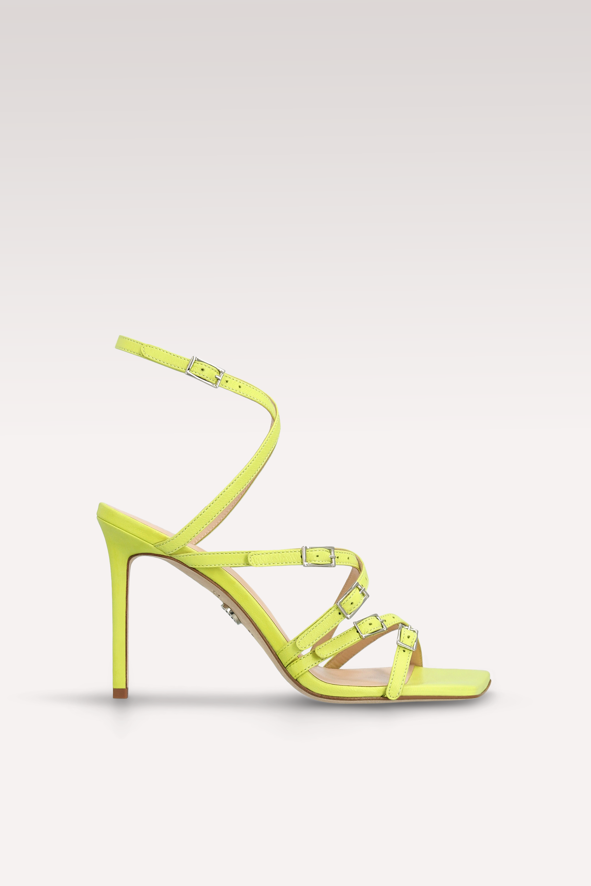 ROBIN KIWI YELLOW LEATHER SANDALS