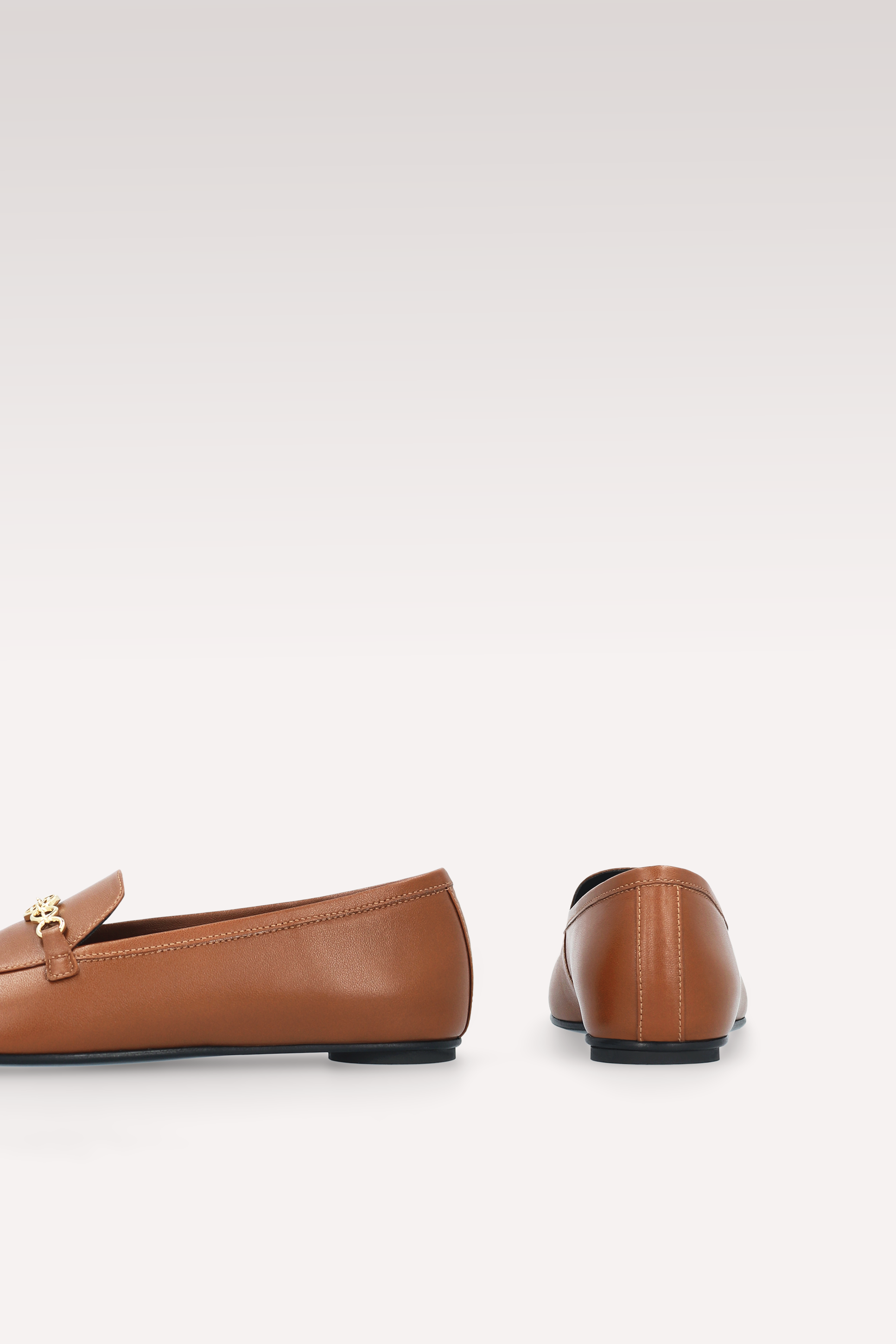 PAMELA BROWN NAPPA LEATHER LOAFERS