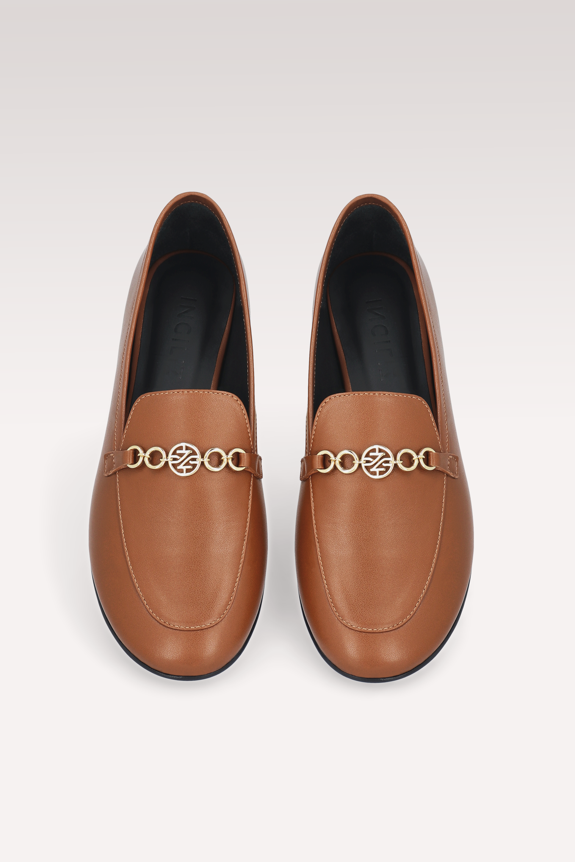 PAMELA BROWN NAPPA LEATHER LOAFERS