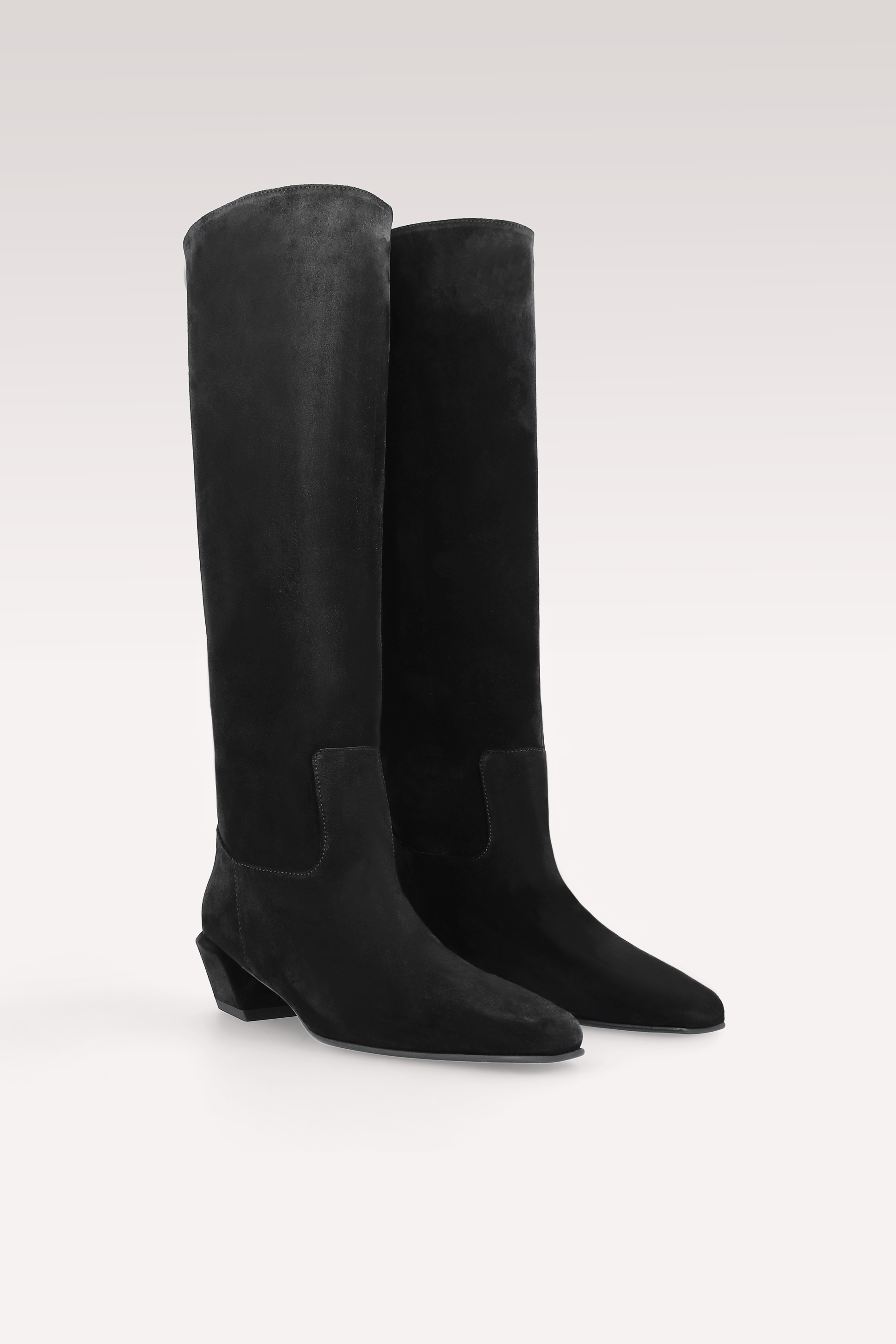 ELOISE BLACK SUEDE LEATHER BOOTS