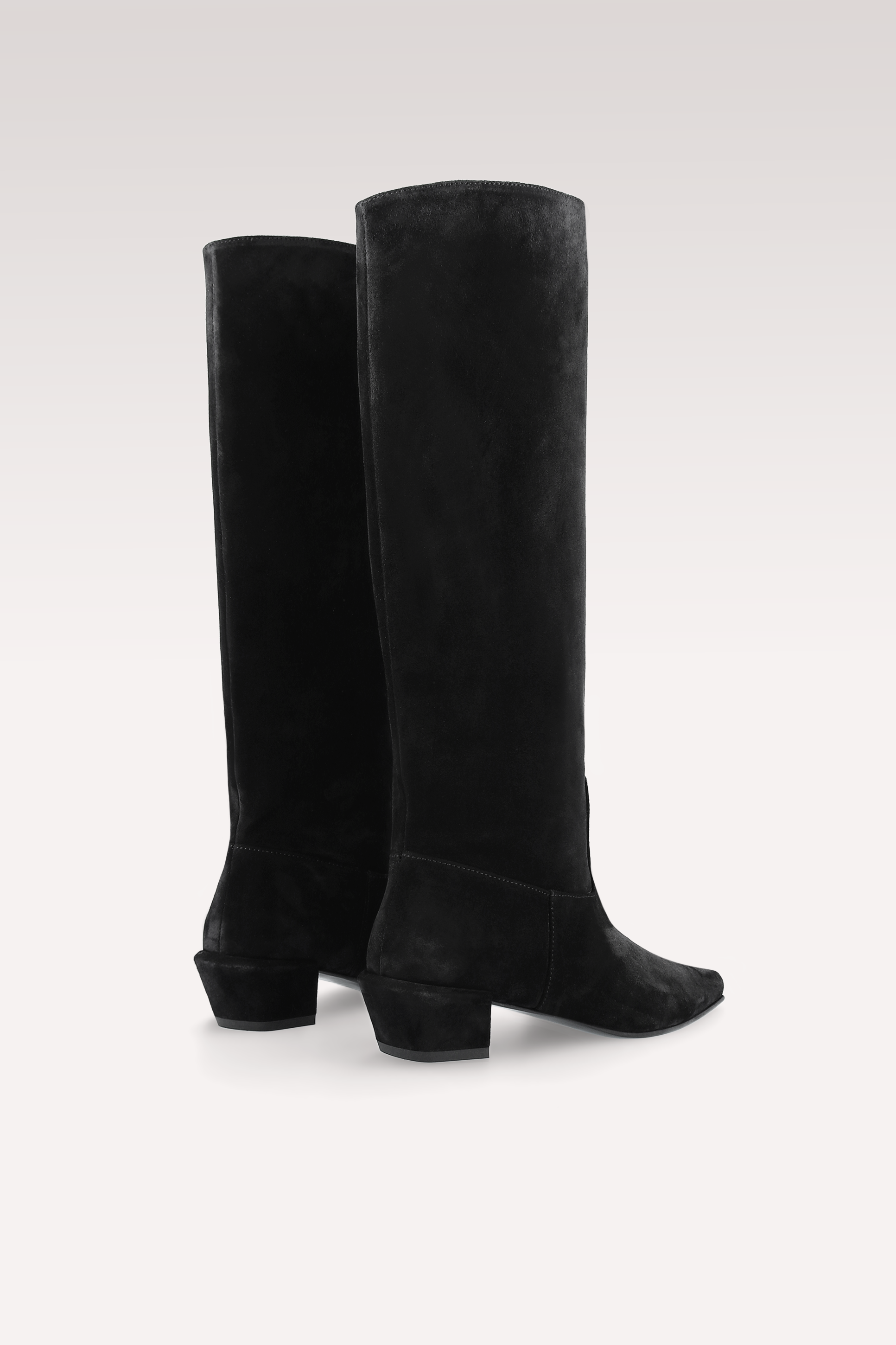 ELOISE BLACK SUEDE LEATHER BOOTS