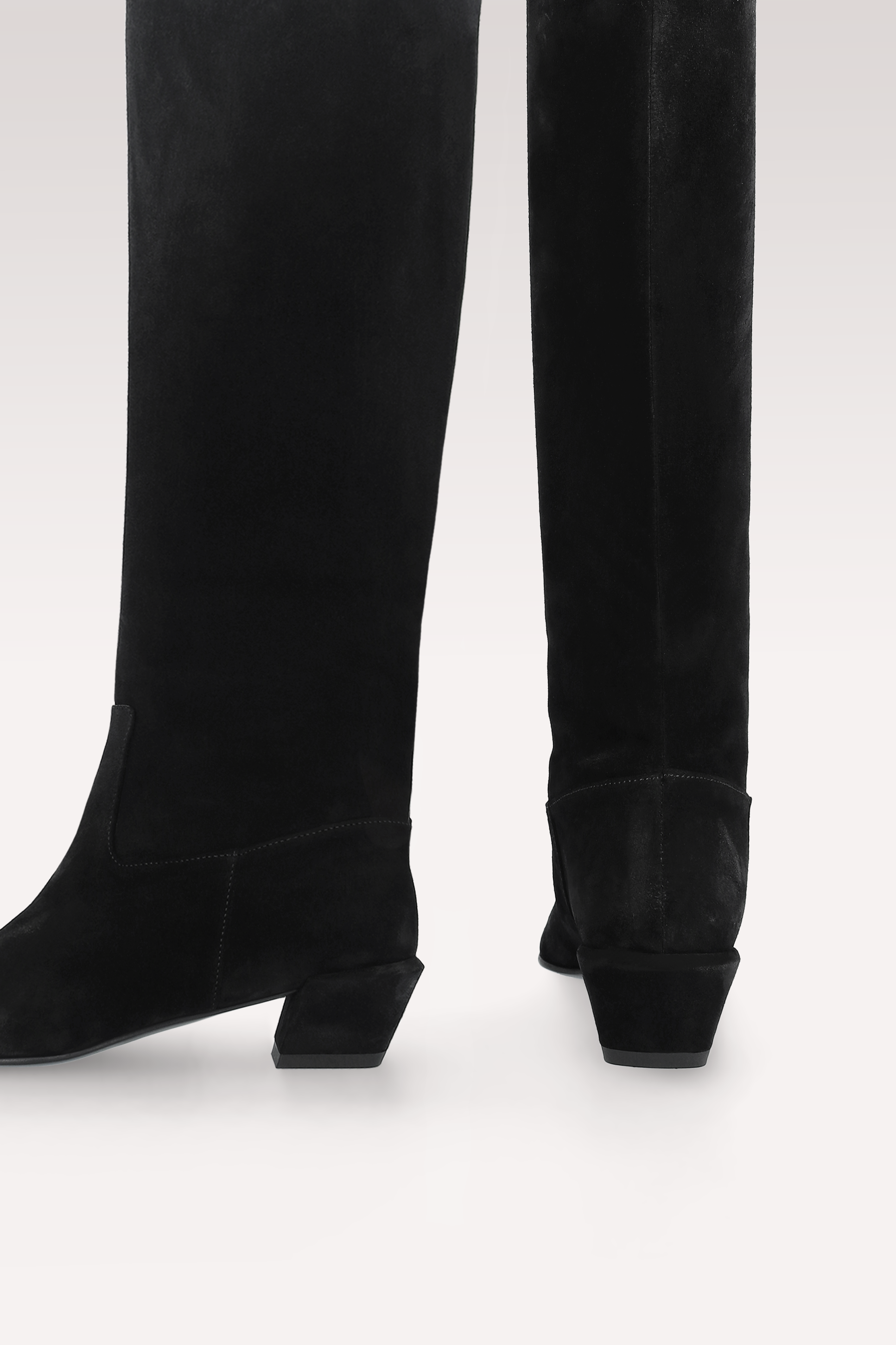 ELOISE BLACK SUEDE LEATHER BOOTS