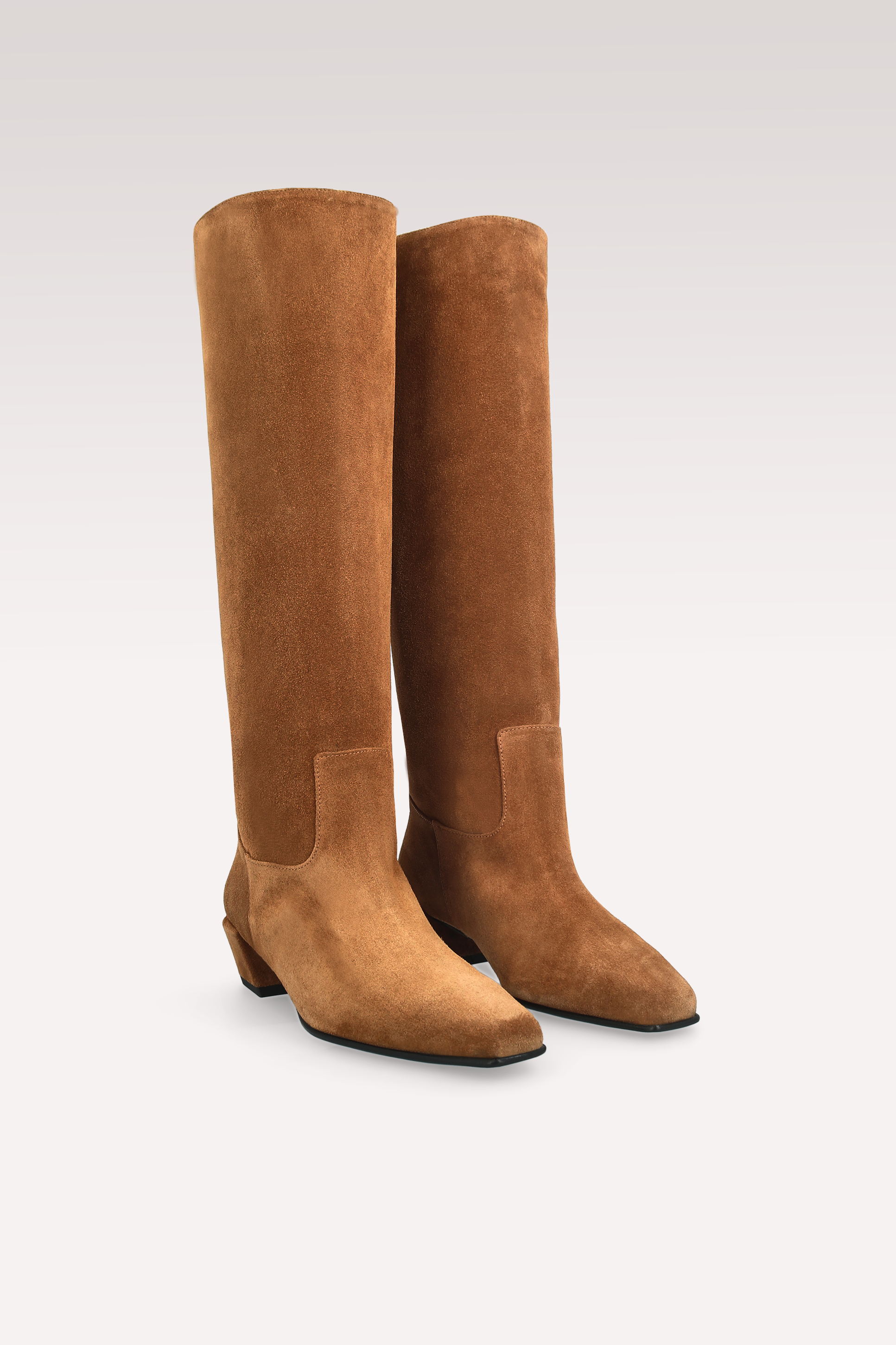 ELOISE BROWN SUEDE LEATHER BOOTS