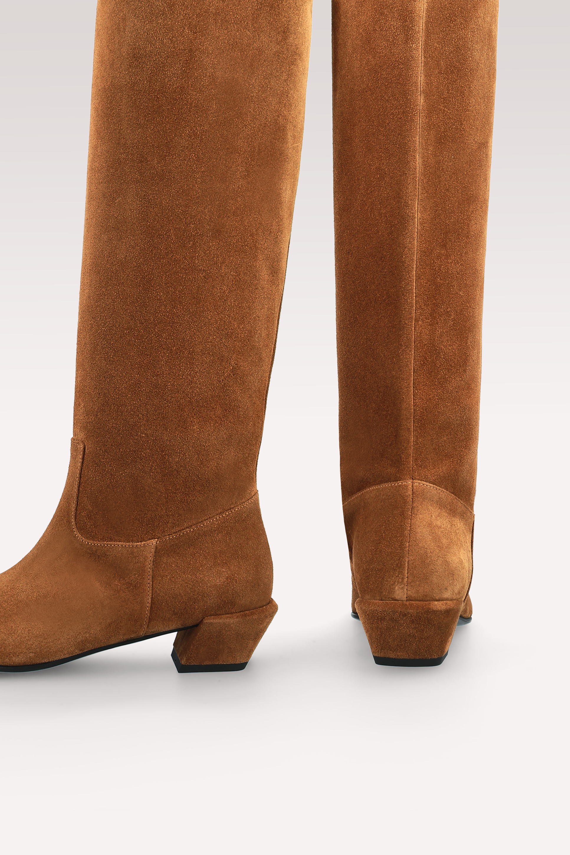 ELOISE BROWN SUEDE LEATHER BOOTS