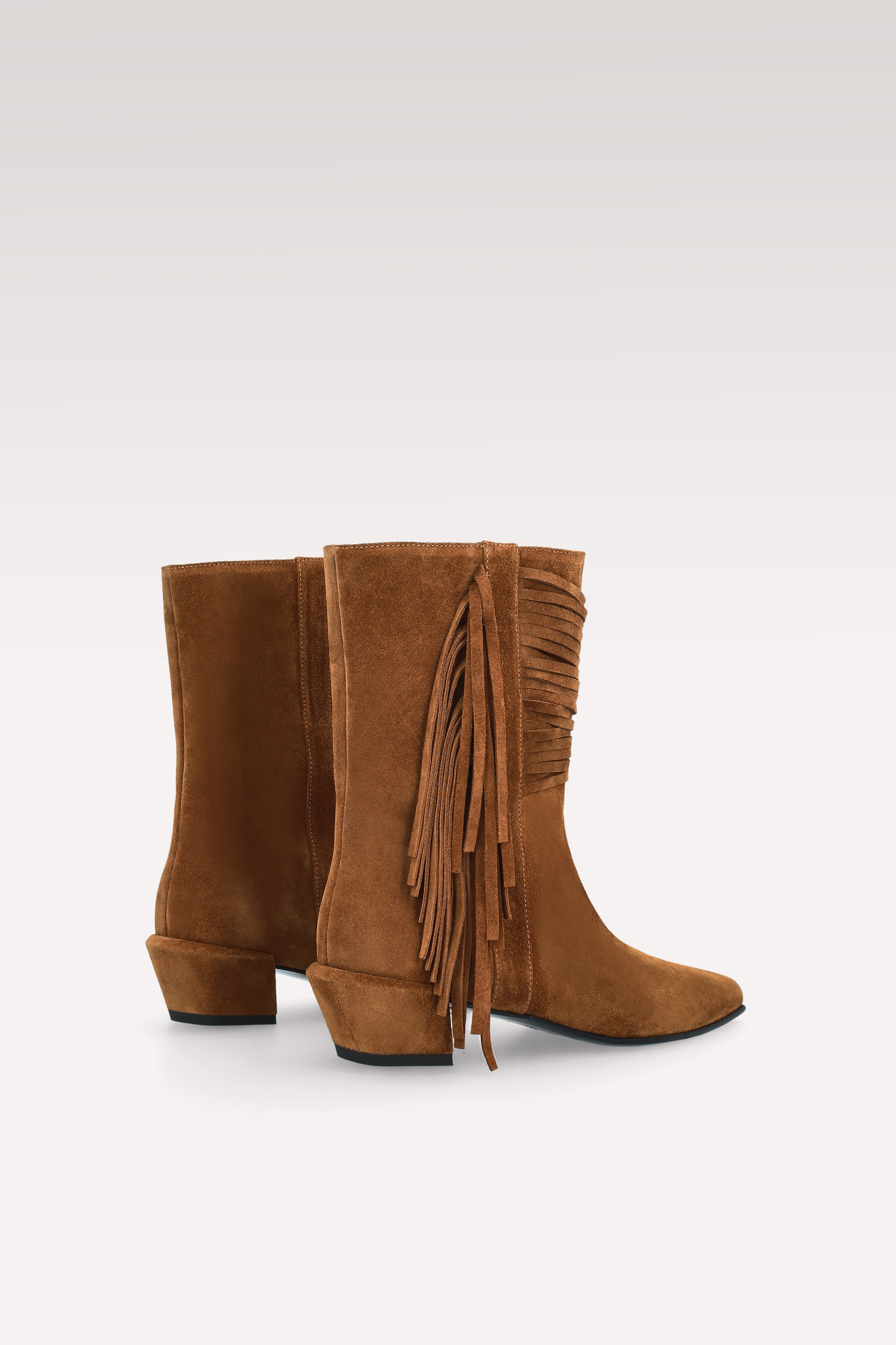 EMILY BROWN SUEDE LEATHER ANKLE BOOTS