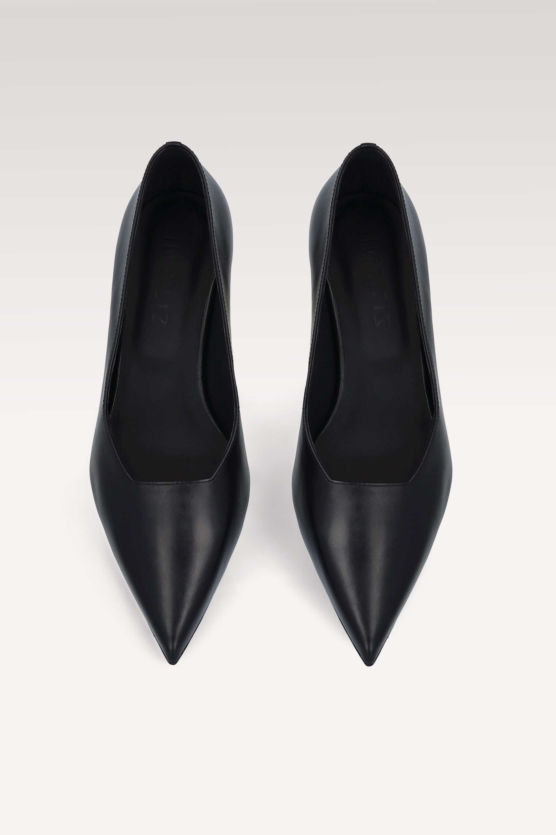 OLIVIA BLACK NAPPA LEATHER PUMPS