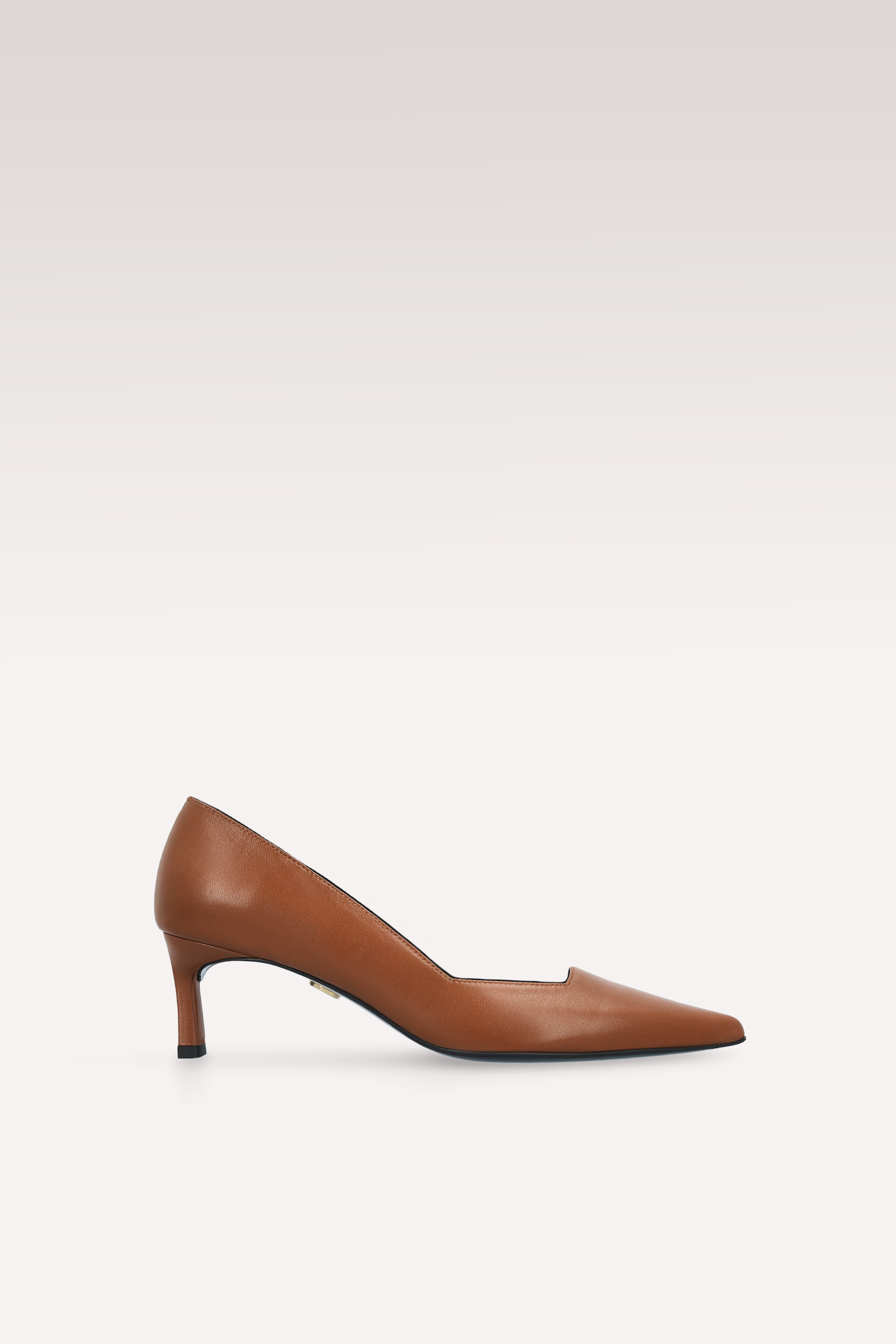 OLIVIA BROWN NAPPA LEATHER PUMPS