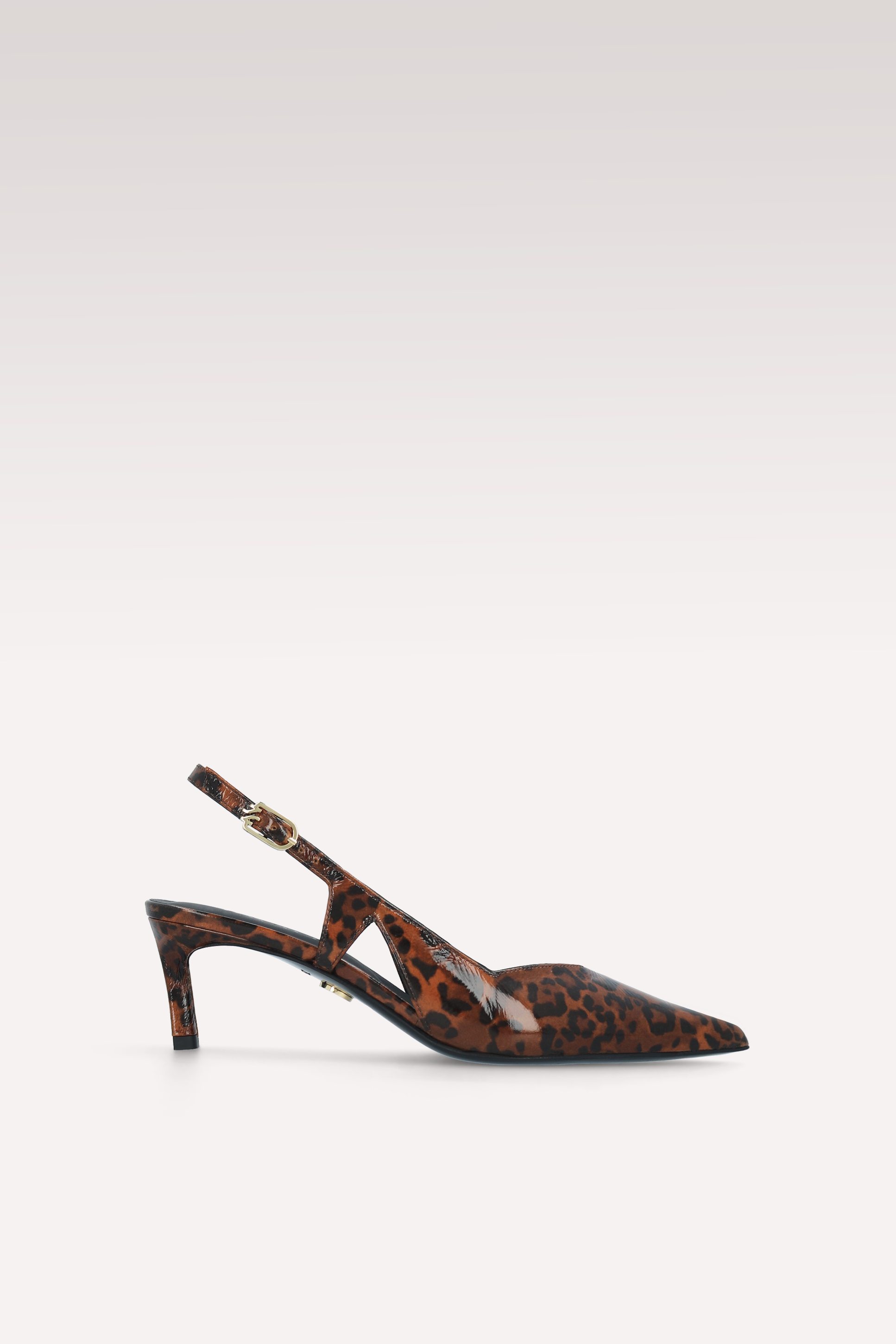 ORCHID BROWN LEOPARD PRINT LEATHER SLINGBACK PUMPS