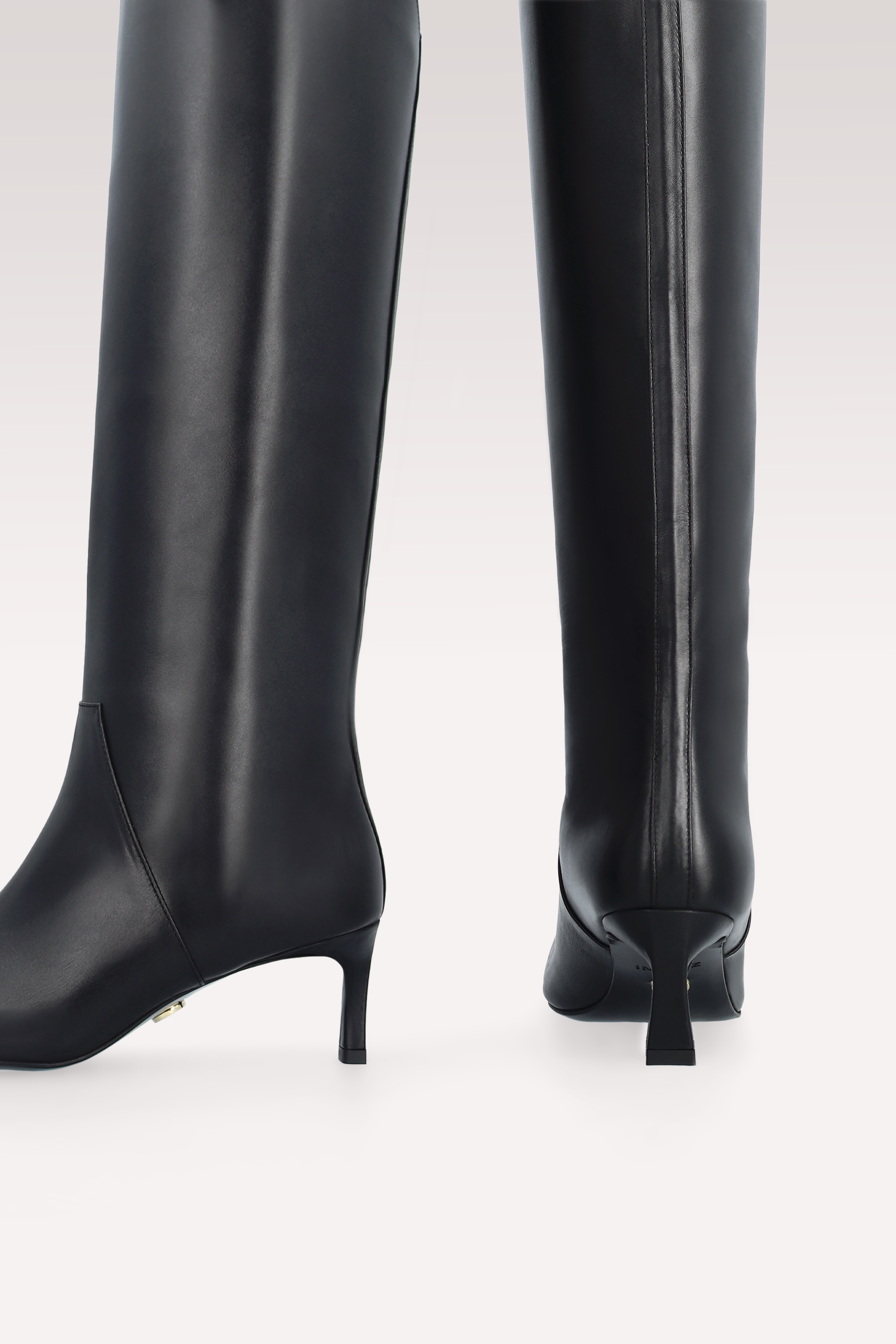 OLGA BLACK NAPPA LEATHER BOOTS