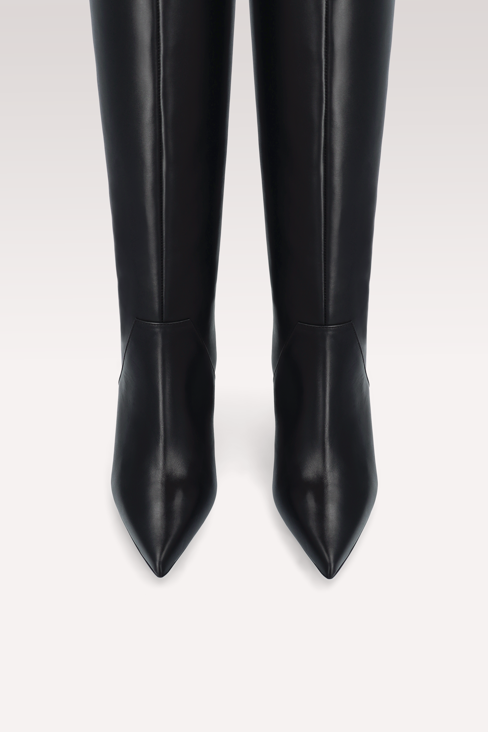 OLGA BLACK NAPPA LEATHER BOOTS