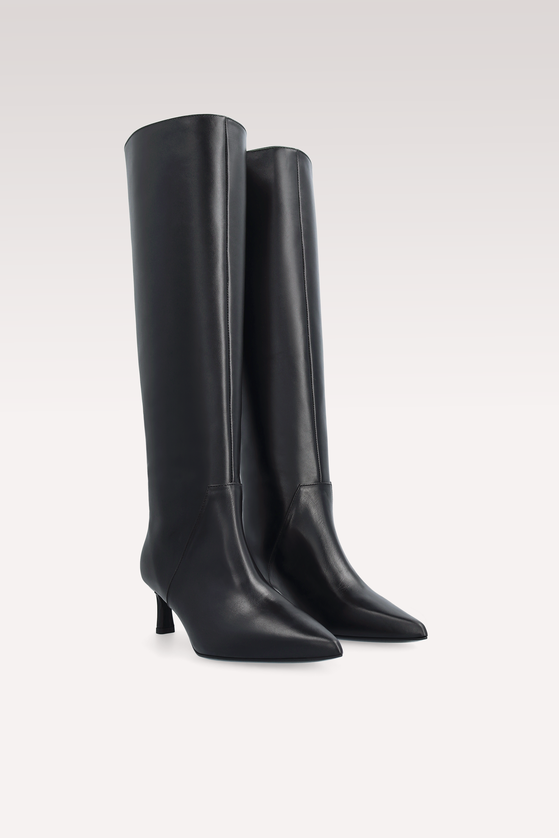 OLGA BLACK NAPPA LEATHER BOOTS