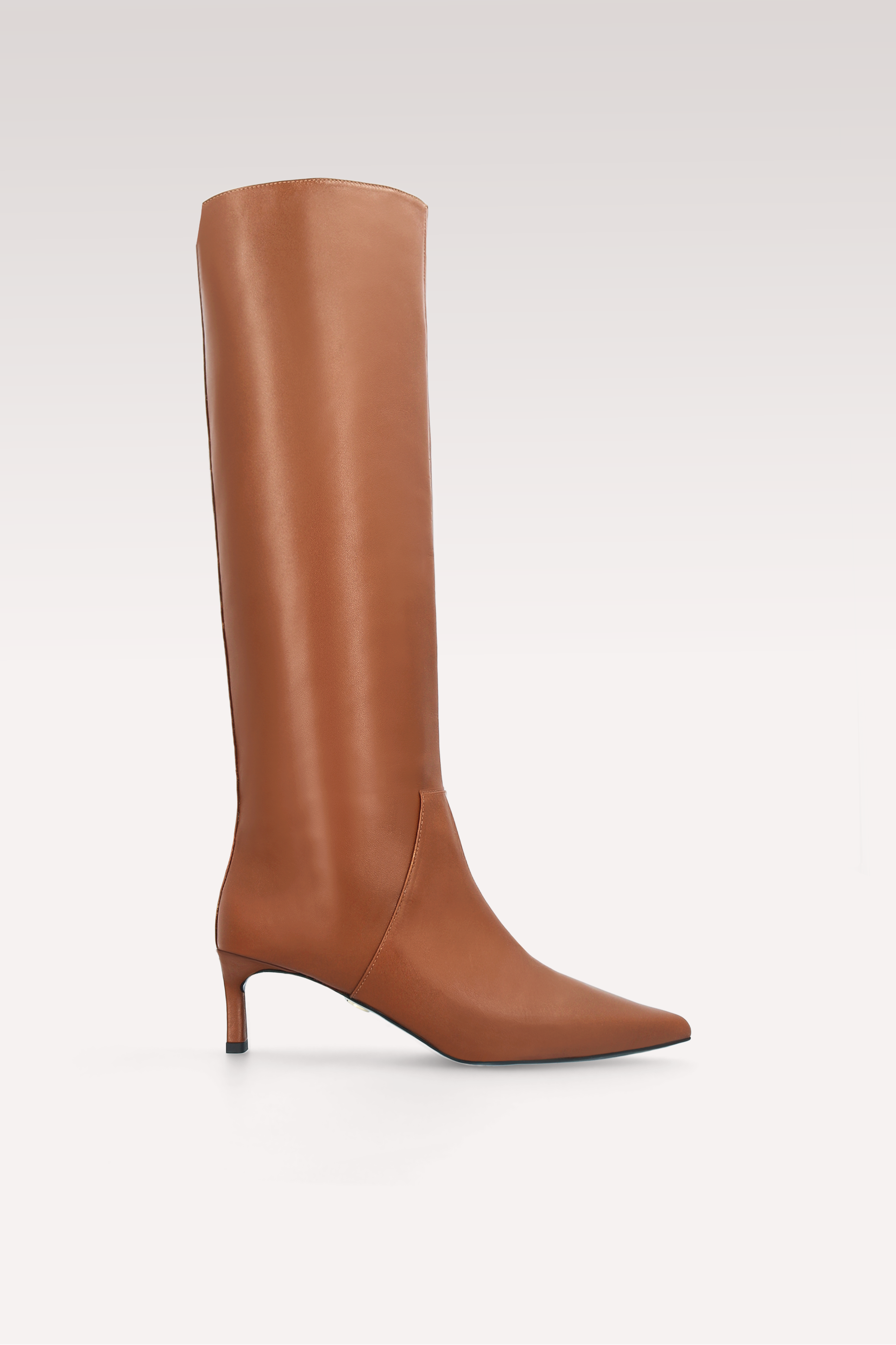 OLGA BROWN NAPPA LEATHER BOOTS