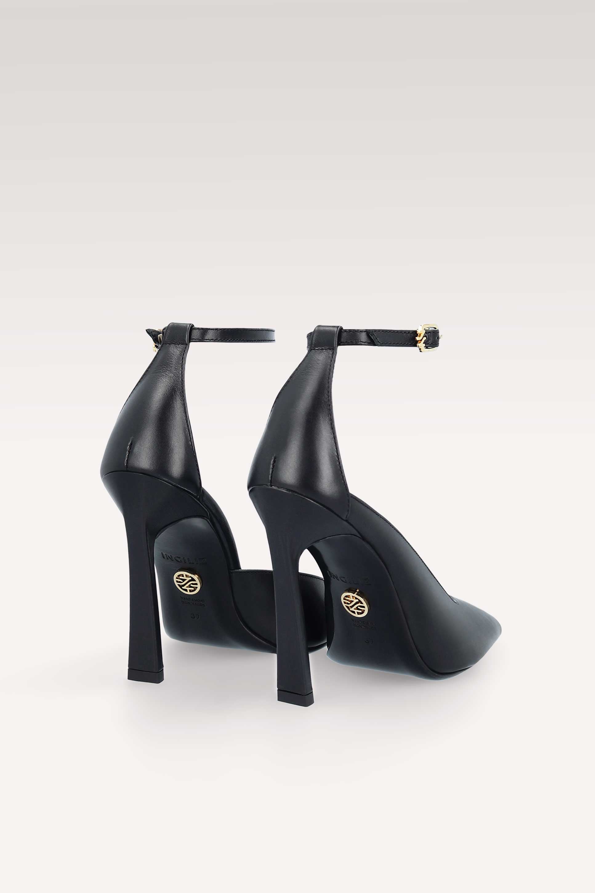 NORA BLACK NAPPA LEATHER PUMPS