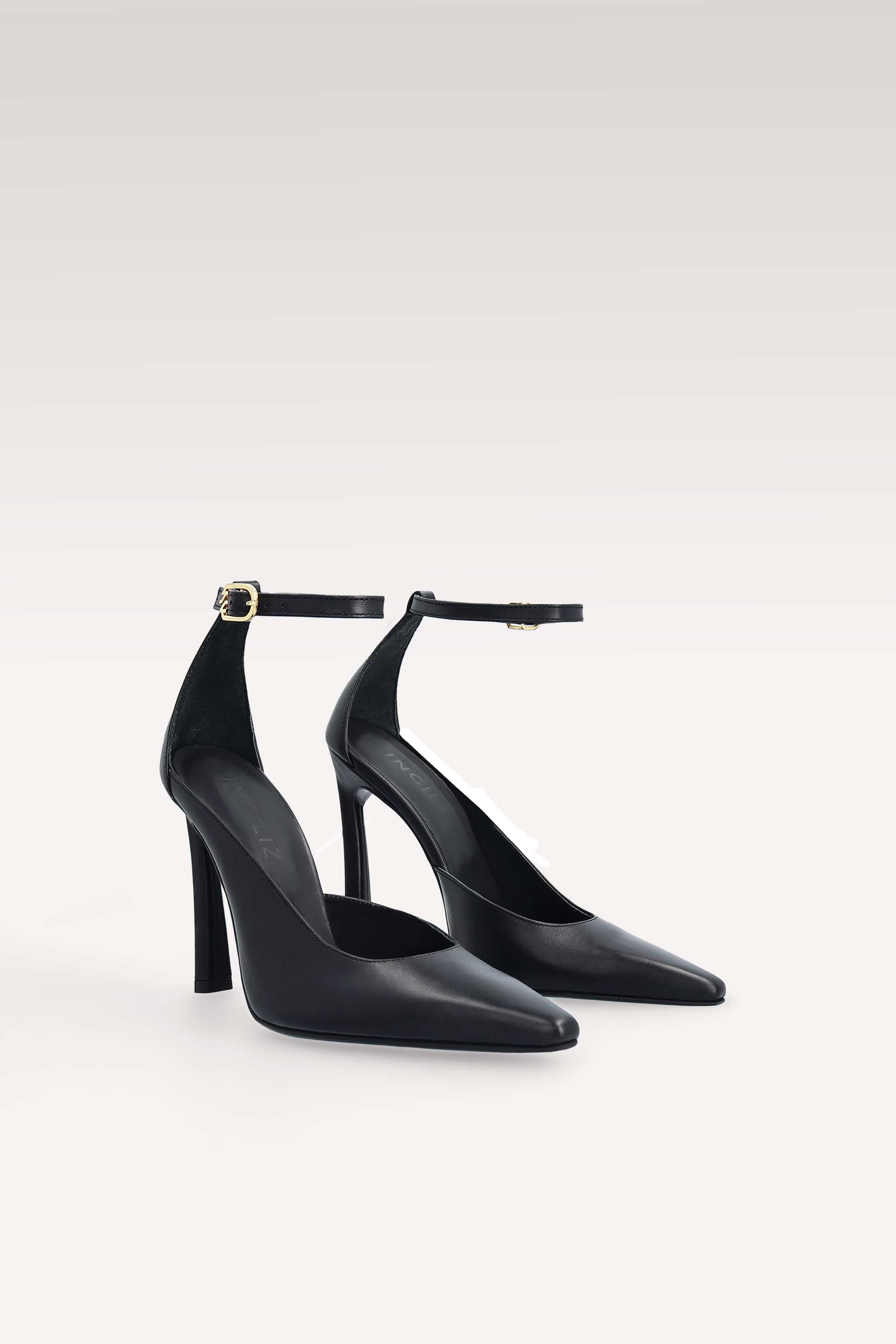 NORA BLACK NAPPA LEATHER PUMPS