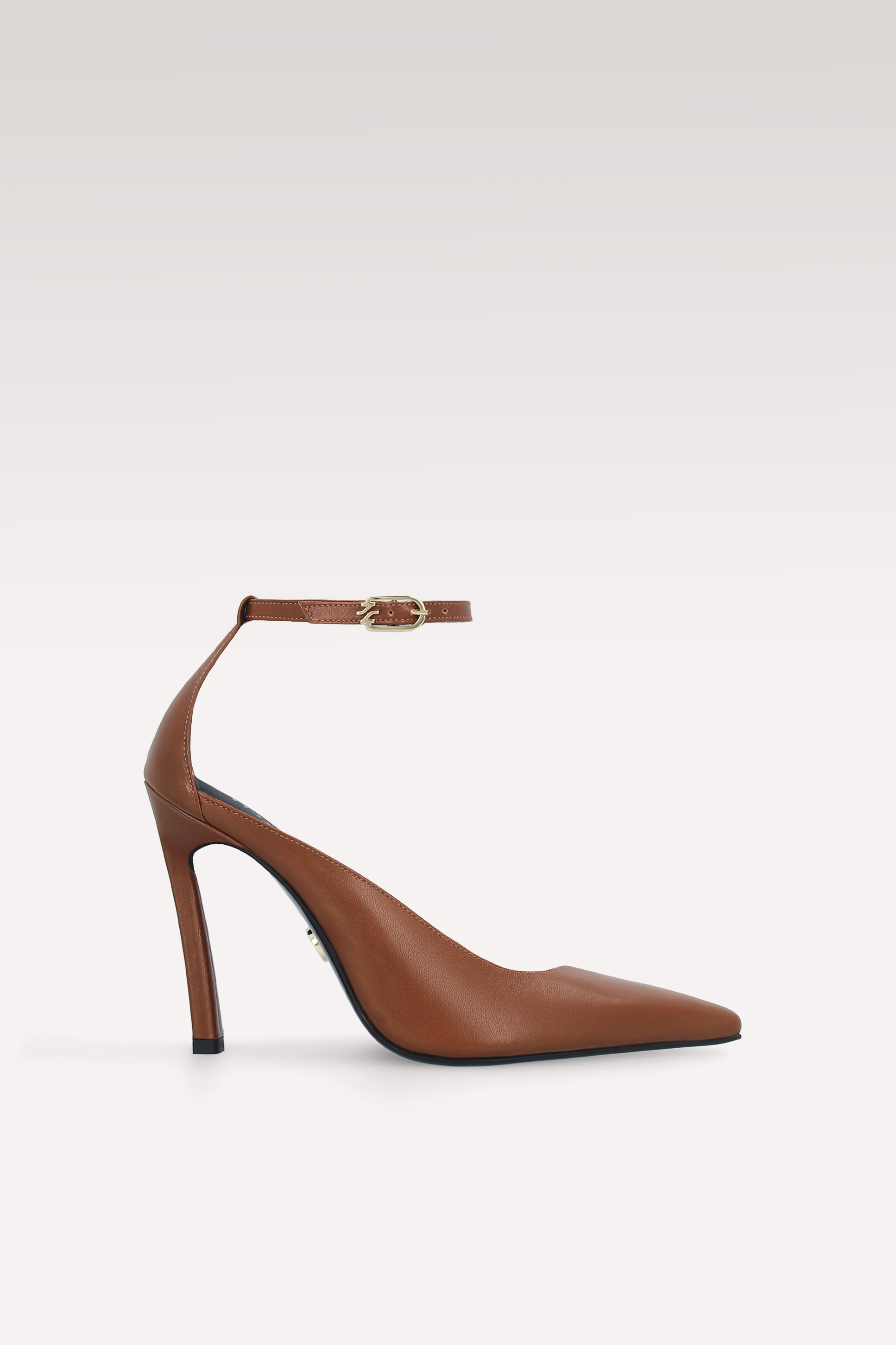 NORA BROWN NAPPA LEATHER PUMPS