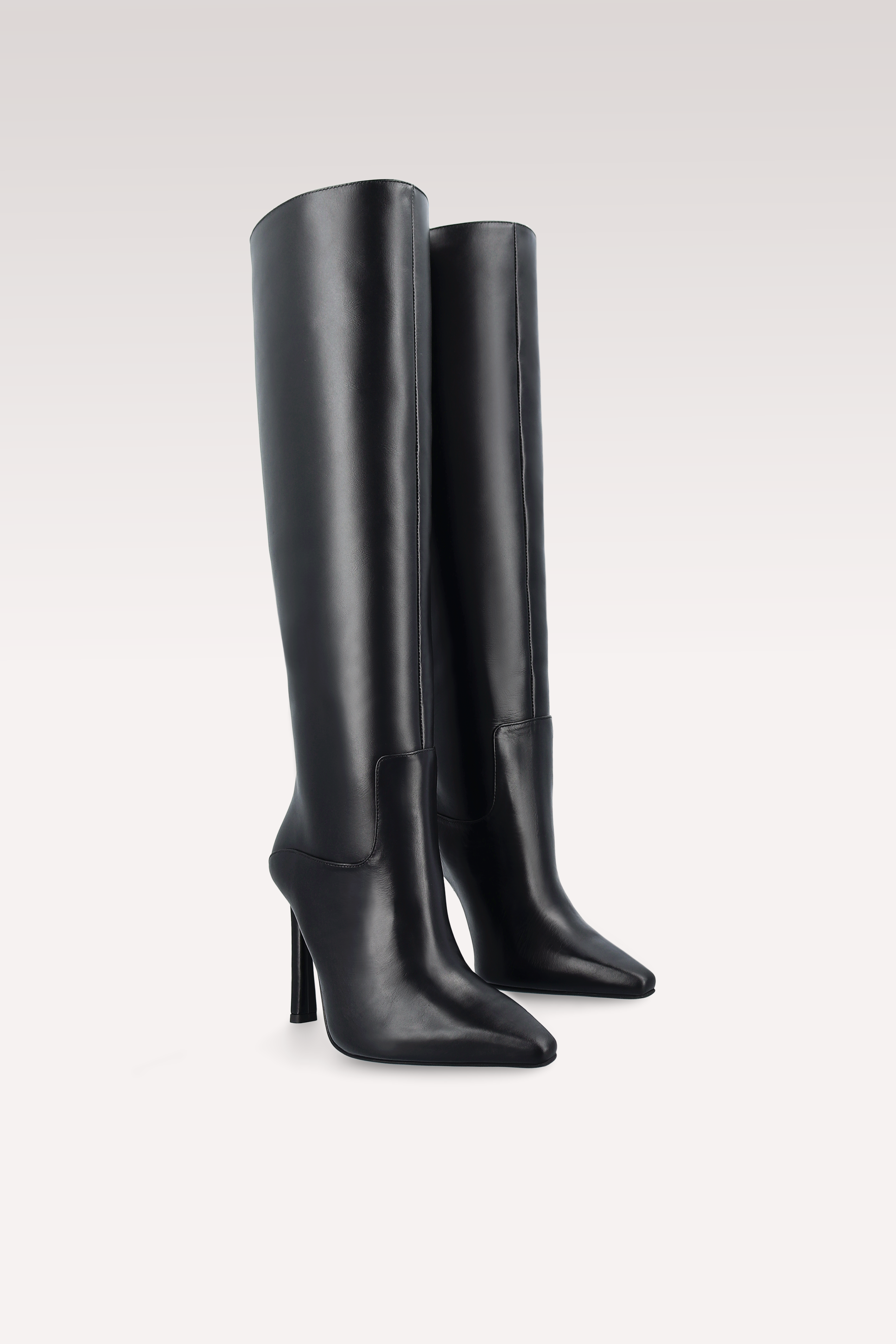 NATALIE BLACK NAPPA LEATHER BOOTS