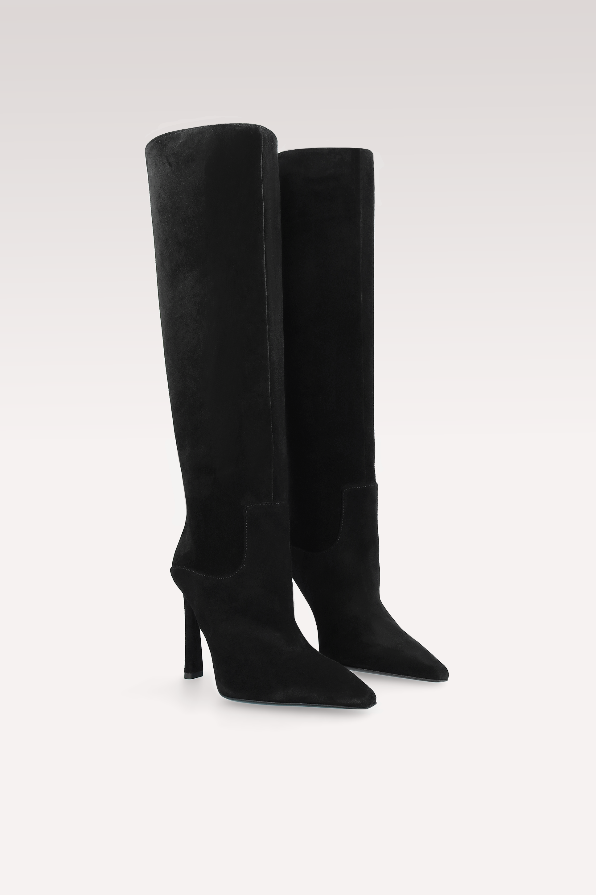 NATALIE BLACK SUEDE LEATHER BOOTS