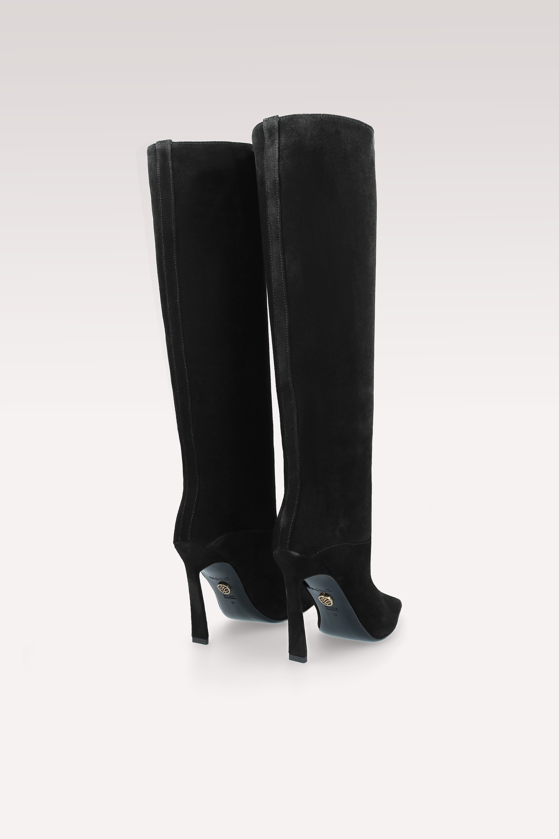 NATALIE BLACK SUEDE LEATHER BOOTS