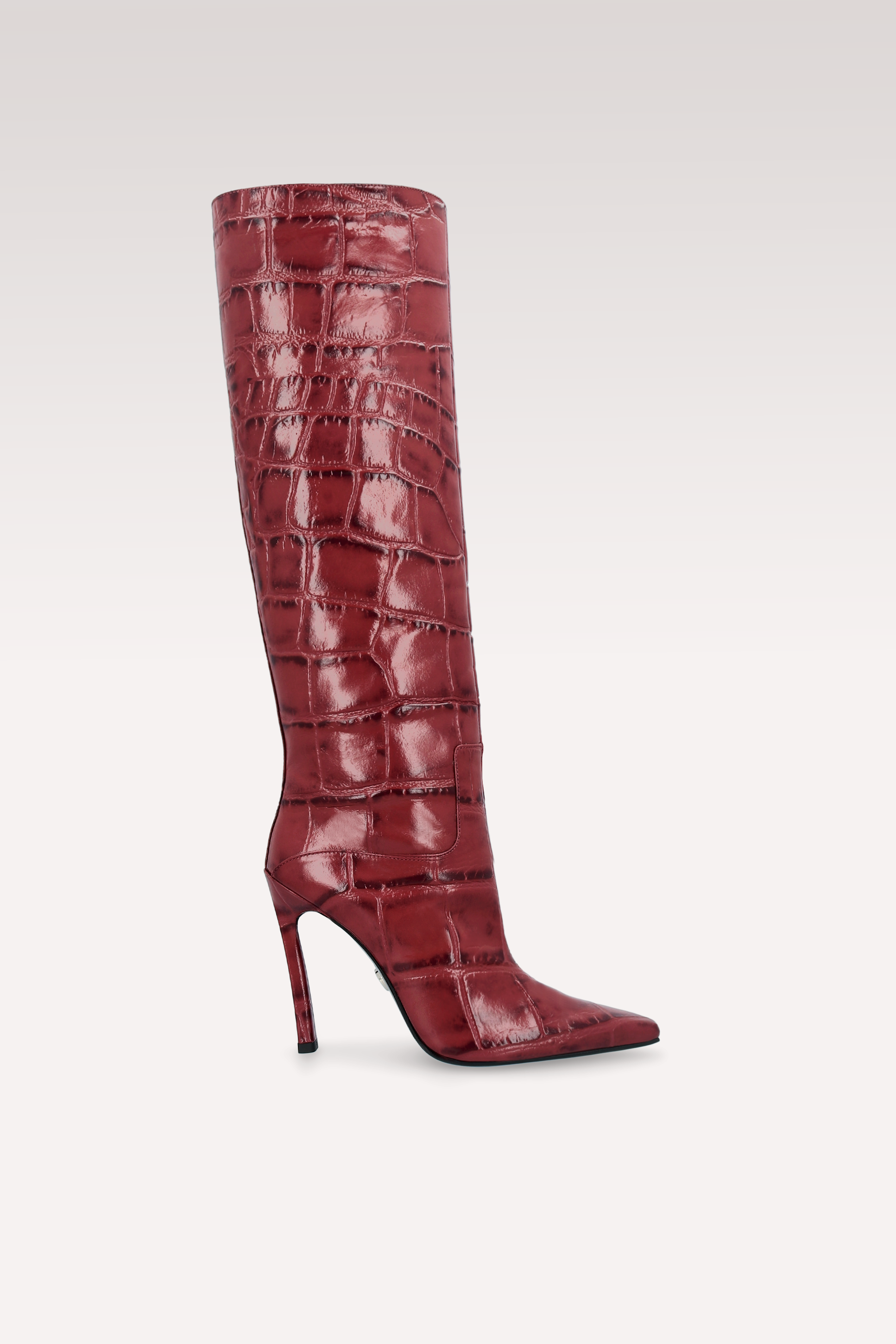 NATALIE CHERY COCCO EMBOSSED LEATHER BOOTS