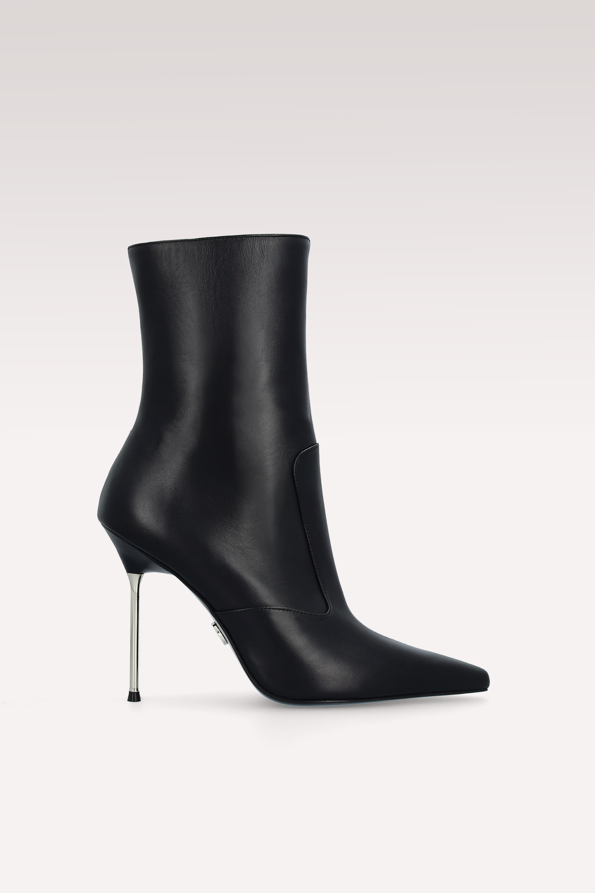 SUSAN BLACK NAPPA LEATHER ANKLE BOOTS