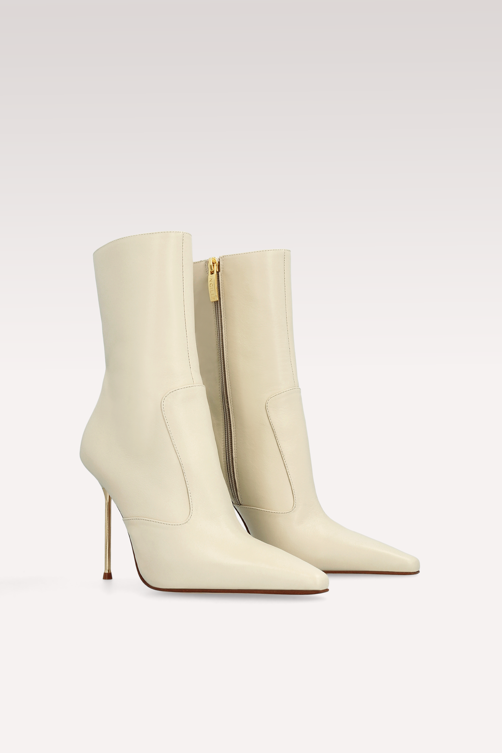 SUSAN TOFU NAPPA LEATHER ANKLE BOOTS