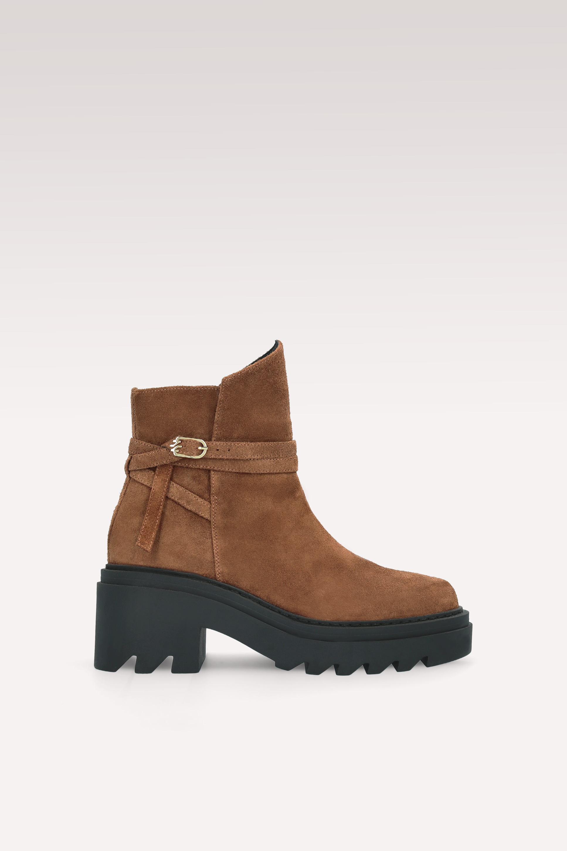VANESSA BROWN SUEDE LEATHER ANKLE BOOTS