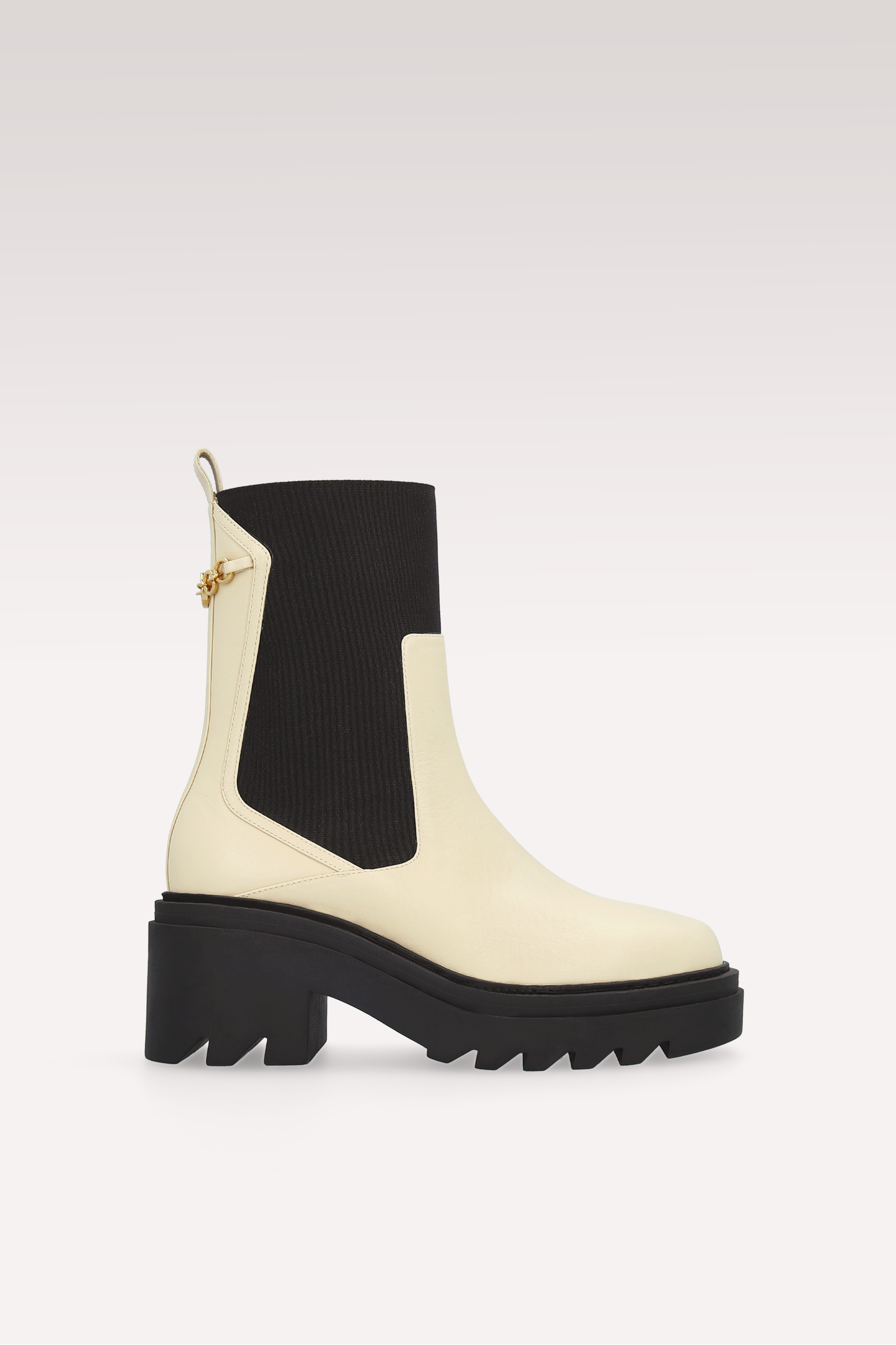 VERA TOFU NAPPA LEATHER ANKLE BOOTS