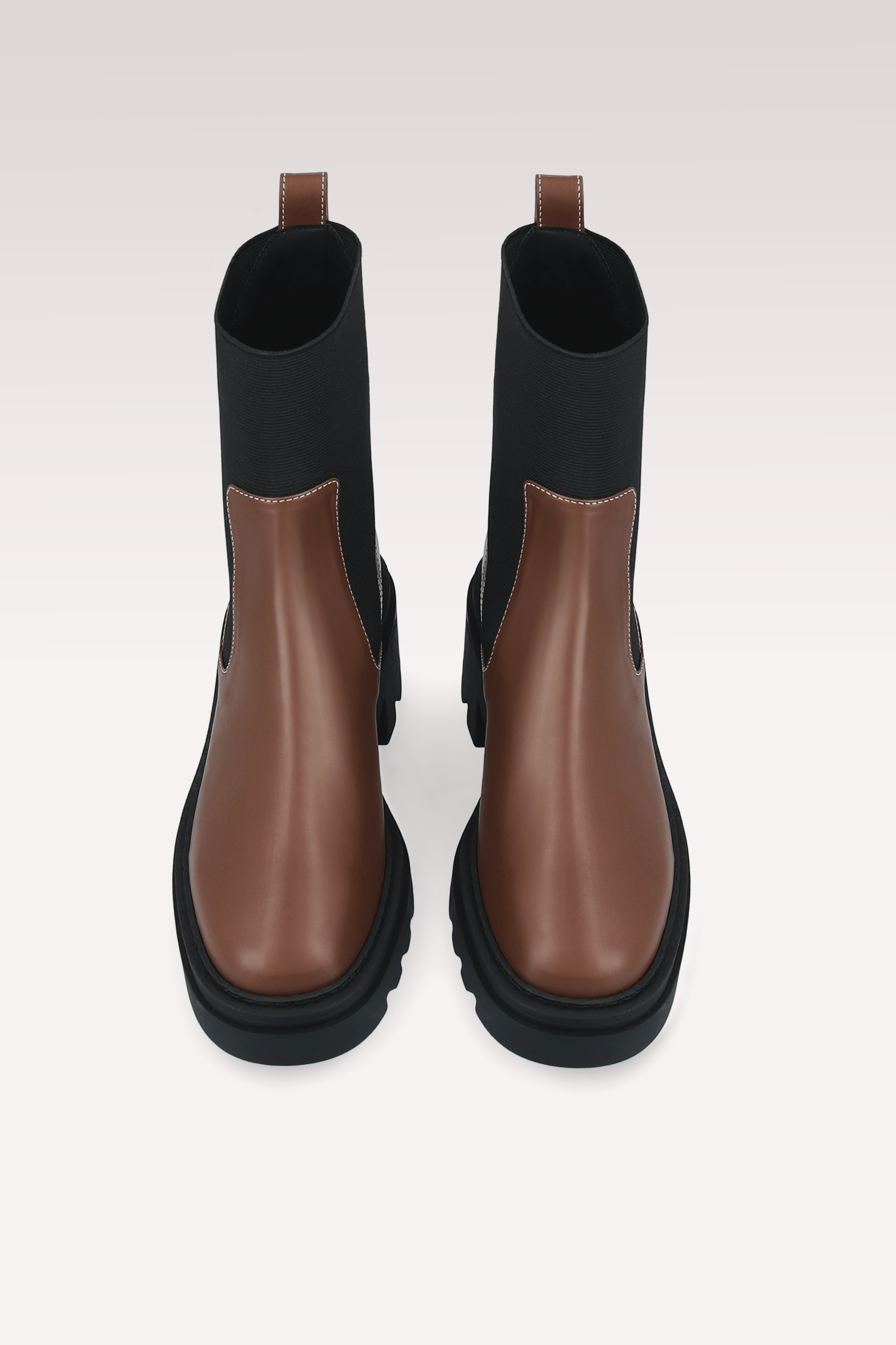 VERA CHESTNUT NAPPA LEATHER ANKLE BOOTS AND CARRIE CROSSBODY BAG