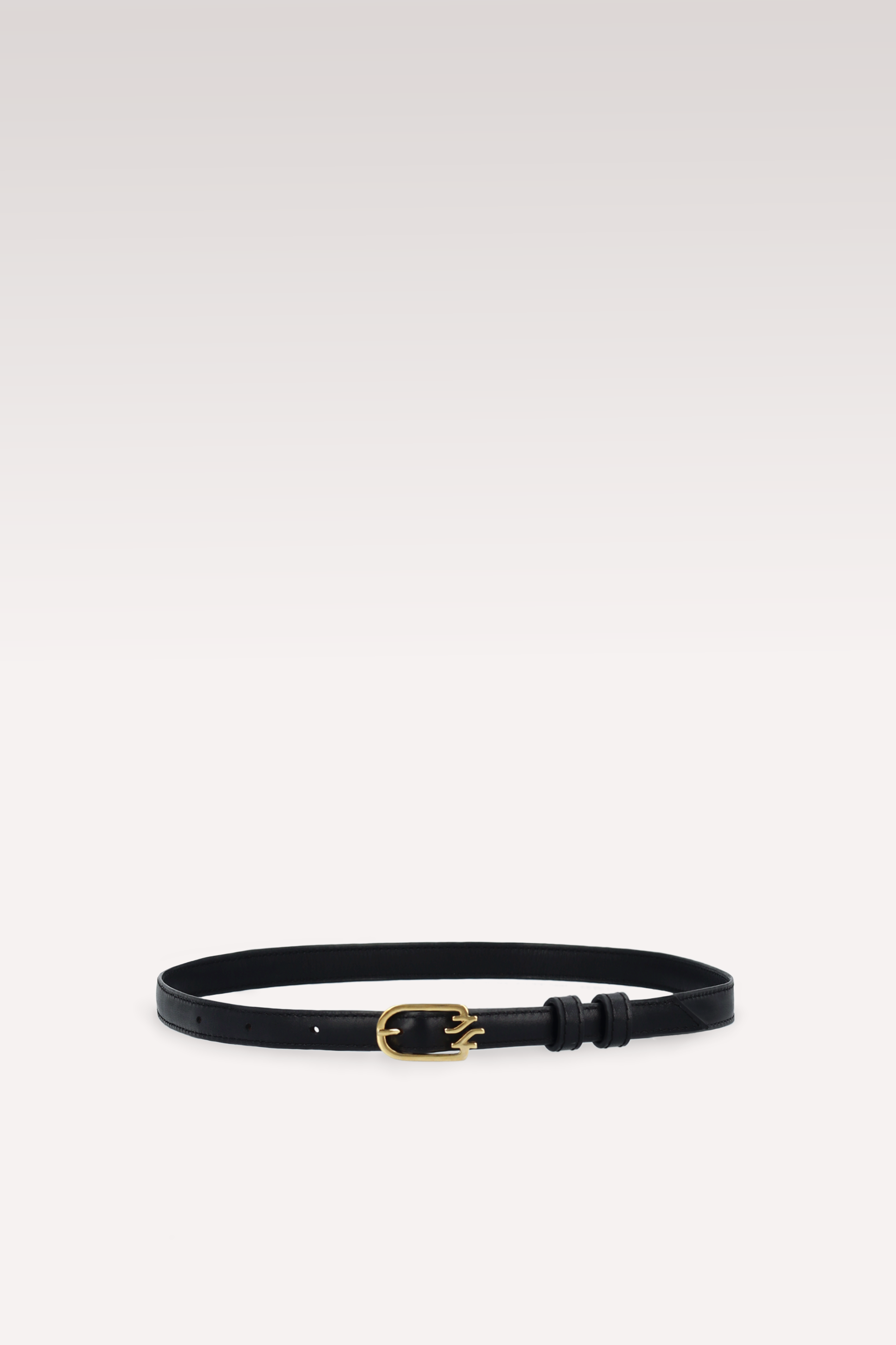 JULIE BLACK NAPPA LEATHER BELT