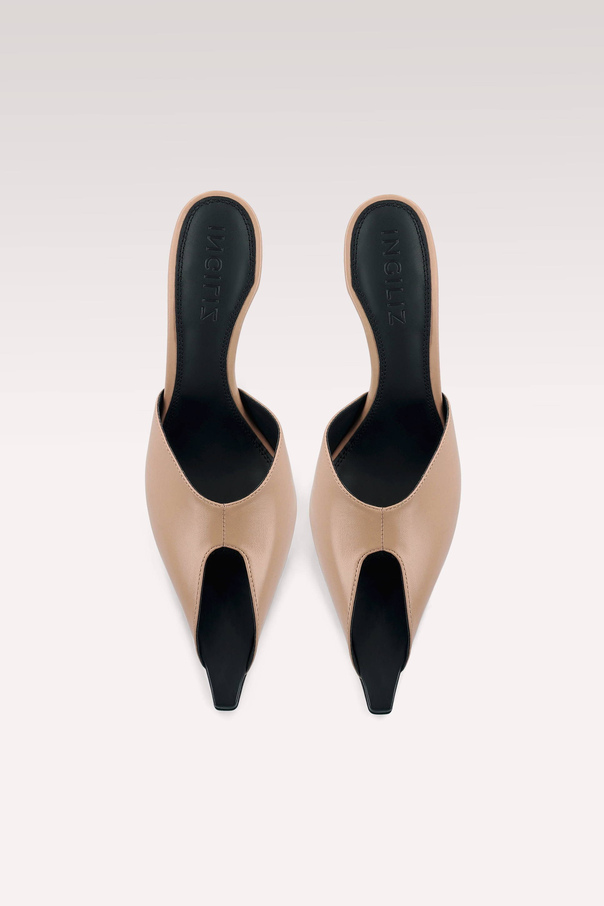MULES VIPER IN PELLE NERA E NUDE