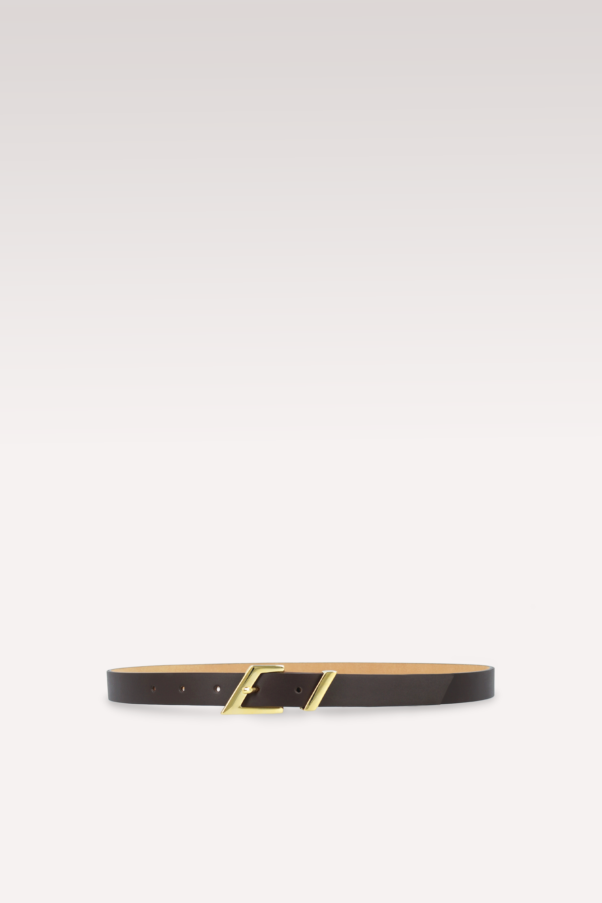 EDGE 20 MM CHOCOLATE BROWN LEATER BELT
