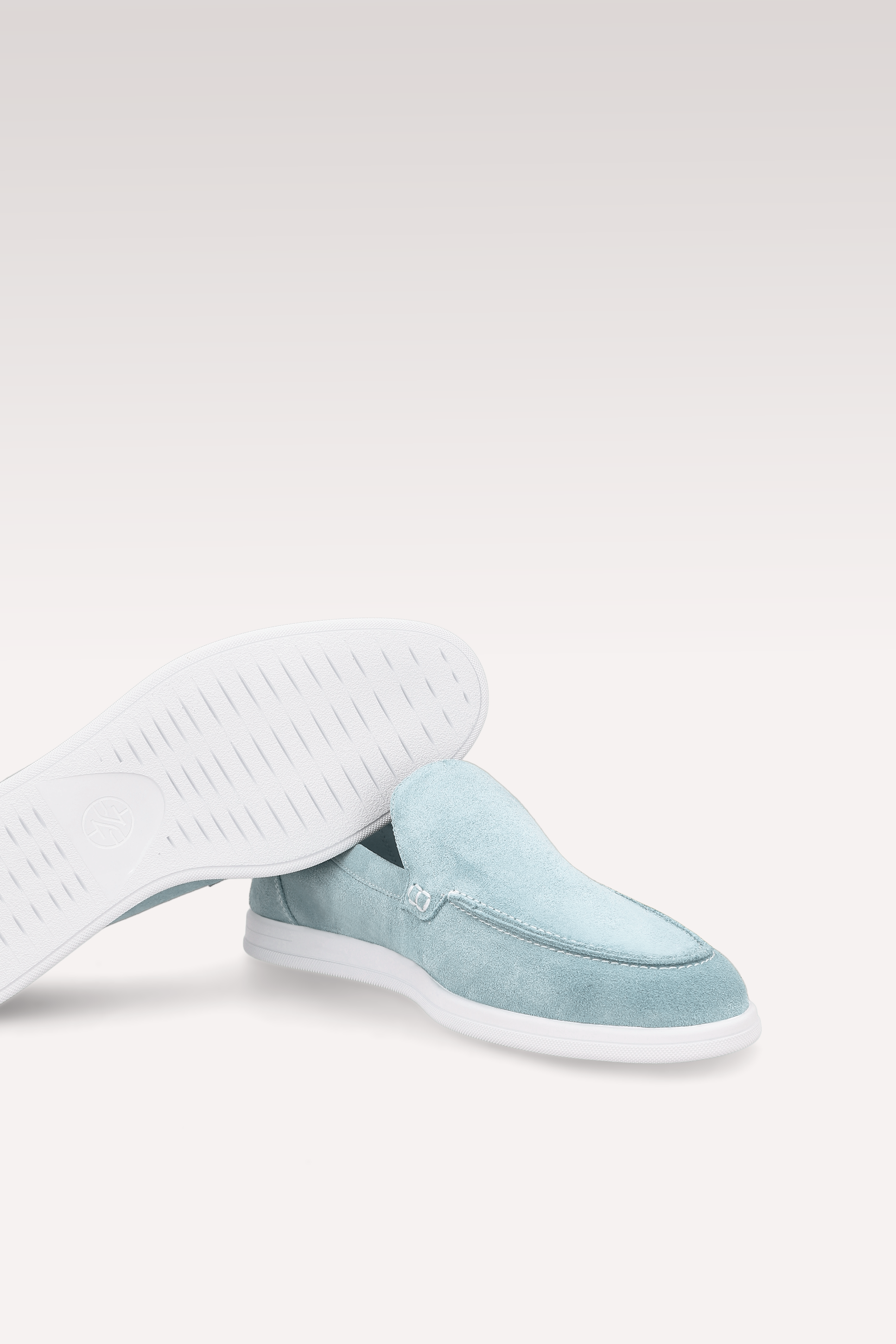 SENNA BLUE SUEDE LEATHER LOAFERS