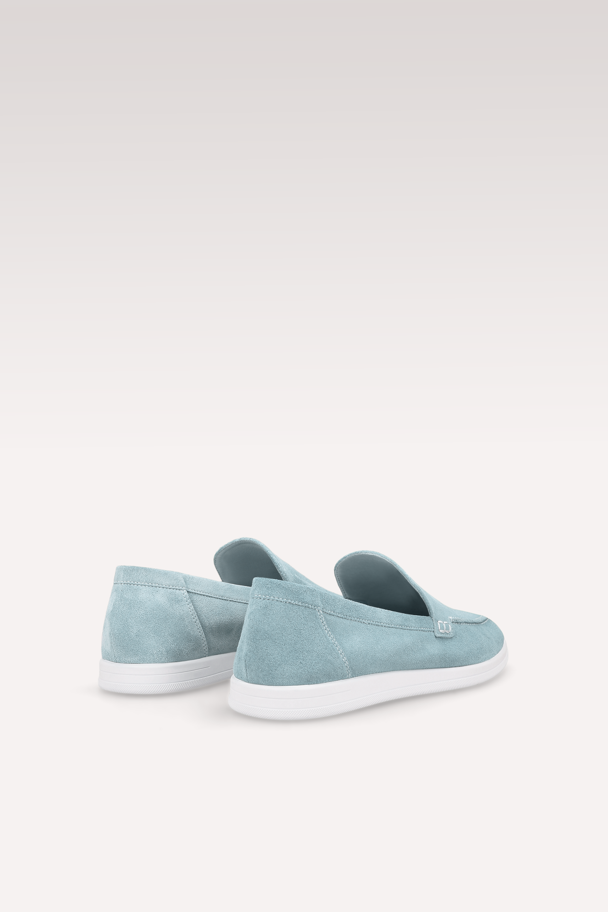 SENNA BLUE SUEDE LEATHER LOAFERS