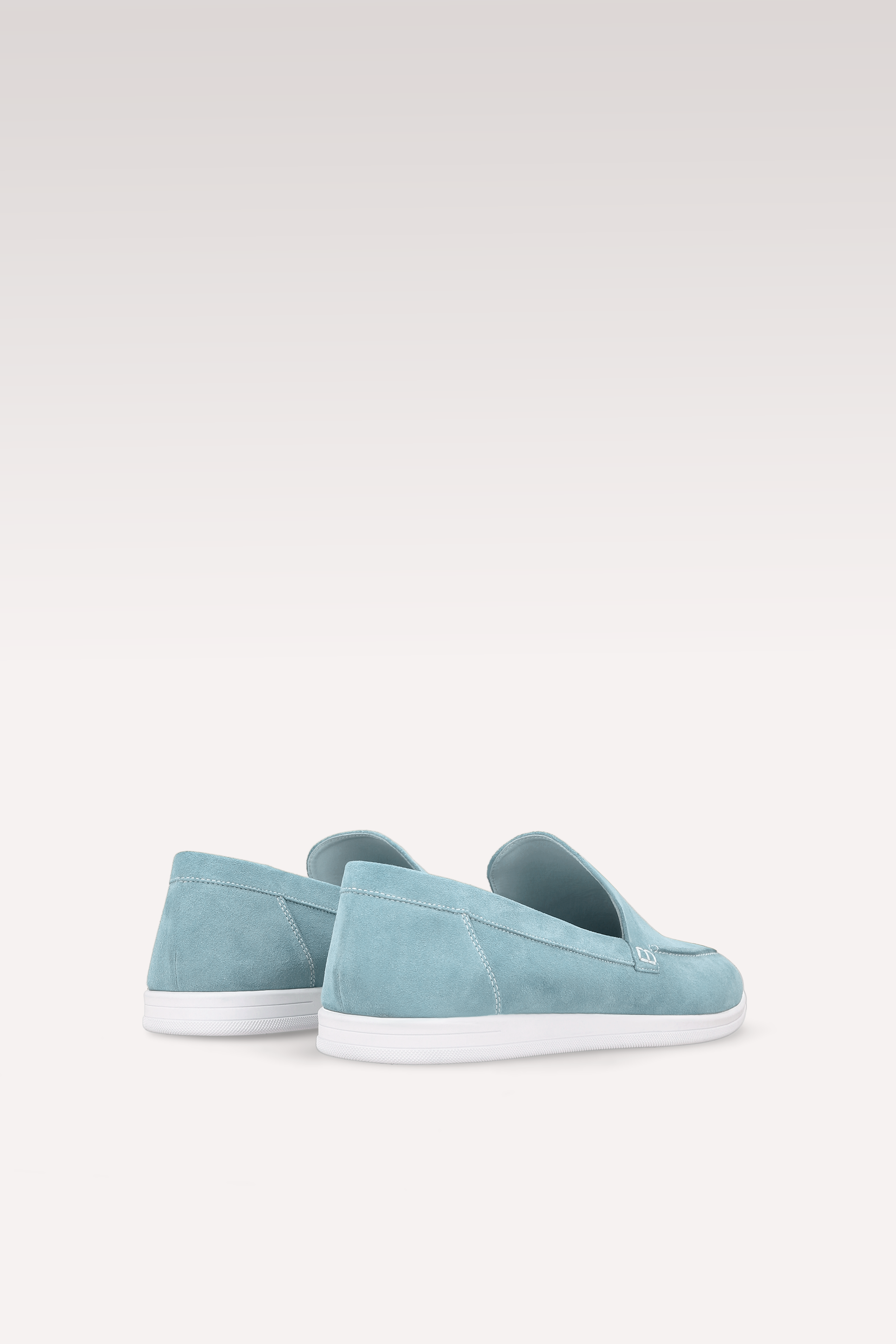 SENNA BLUE SUEDE LEATHER LOAFERS