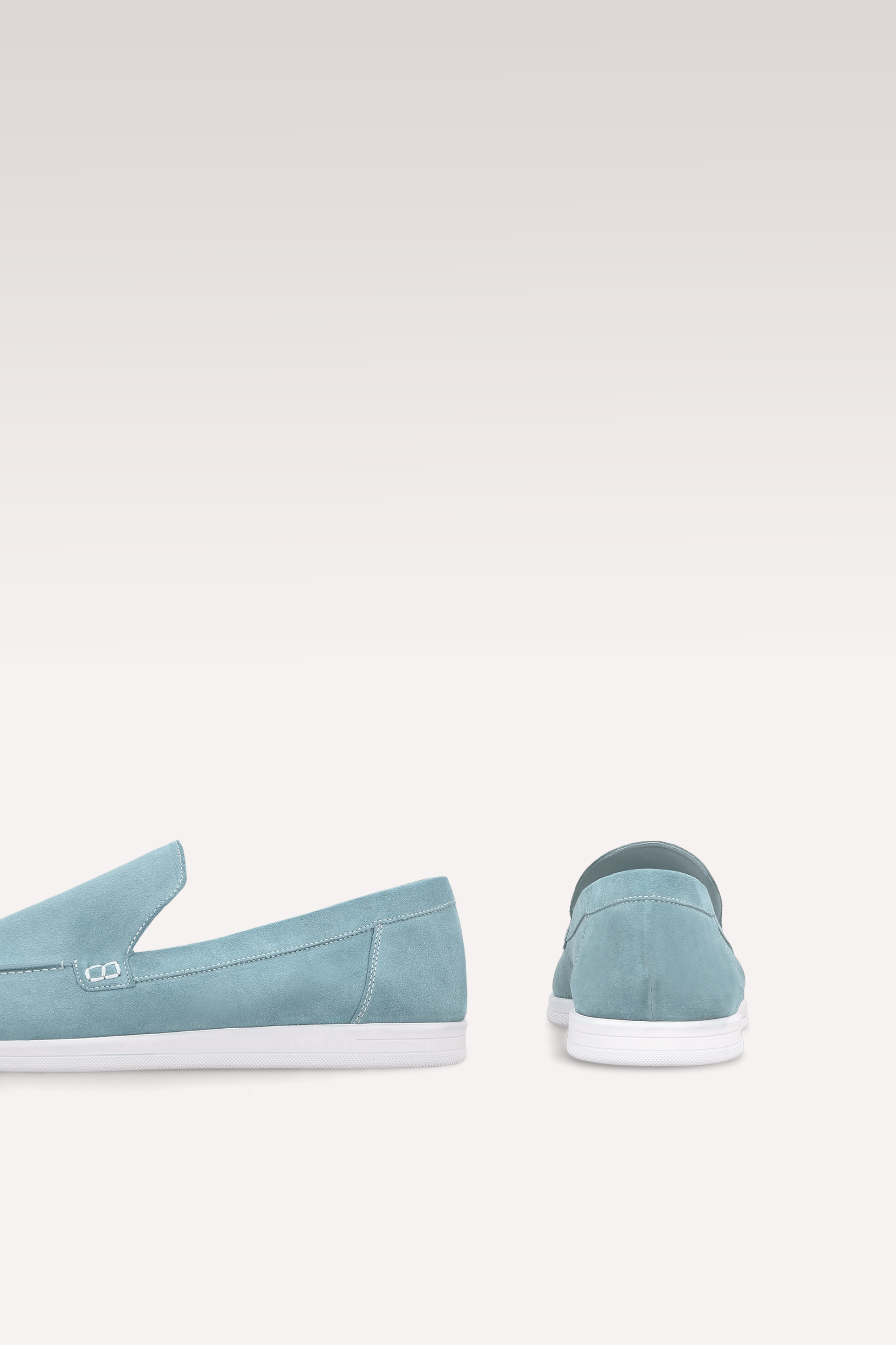 SENNA BLUE SUEDE LEATHER LOAFERS