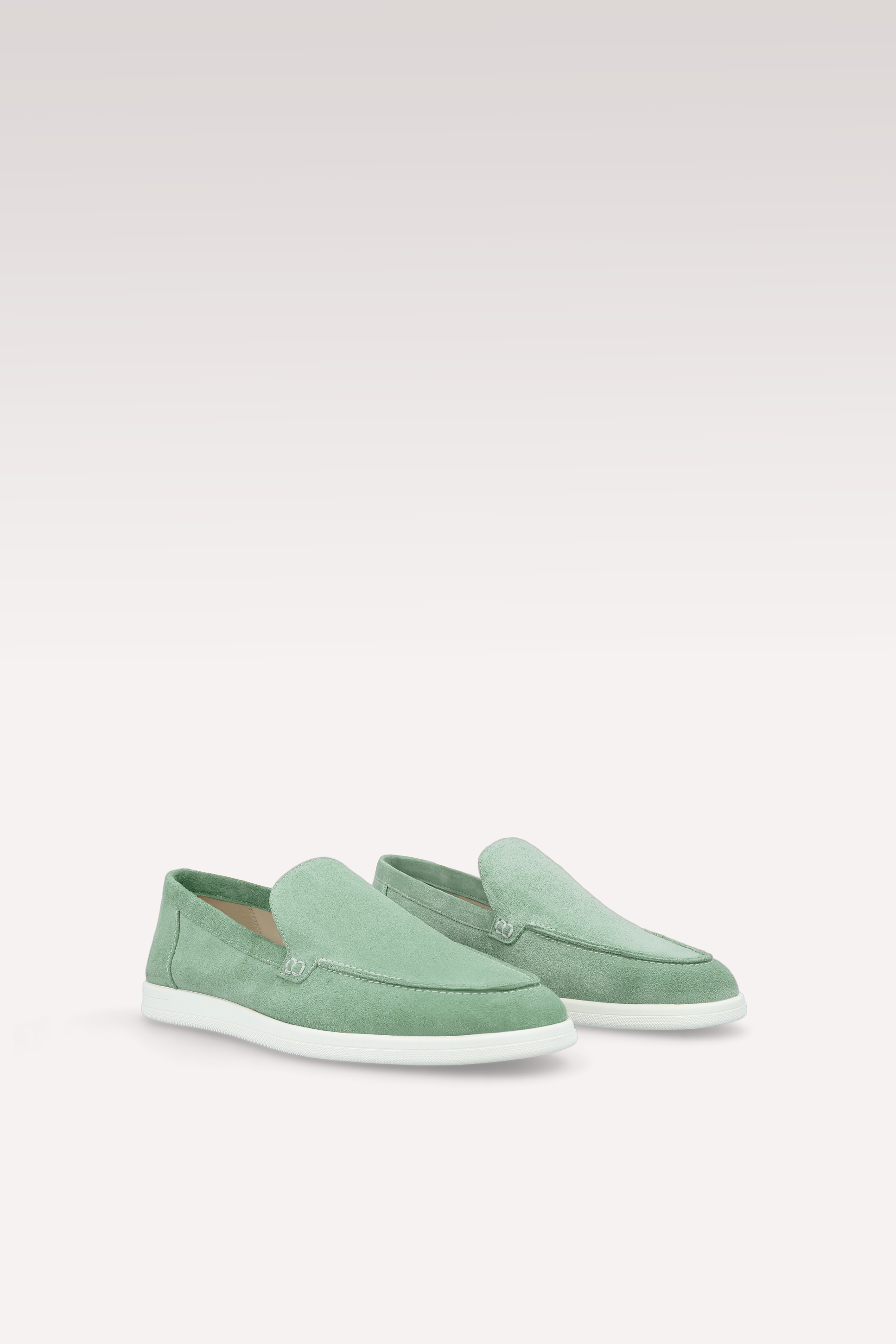 SENNA MINT SUEDE LEATHER LOAFERS