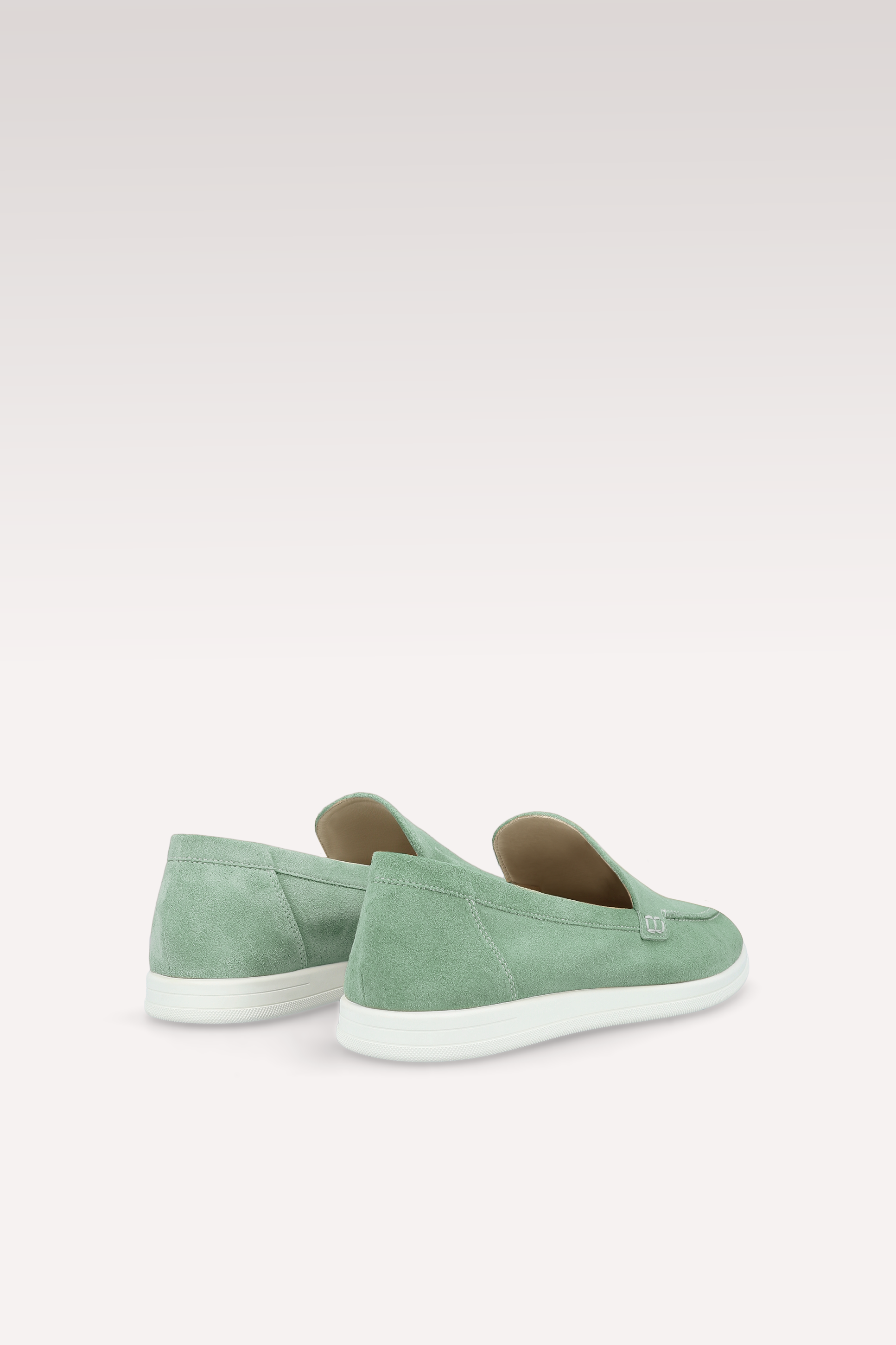 SENNA MINT SUEDE LEATHER LOAFERS
