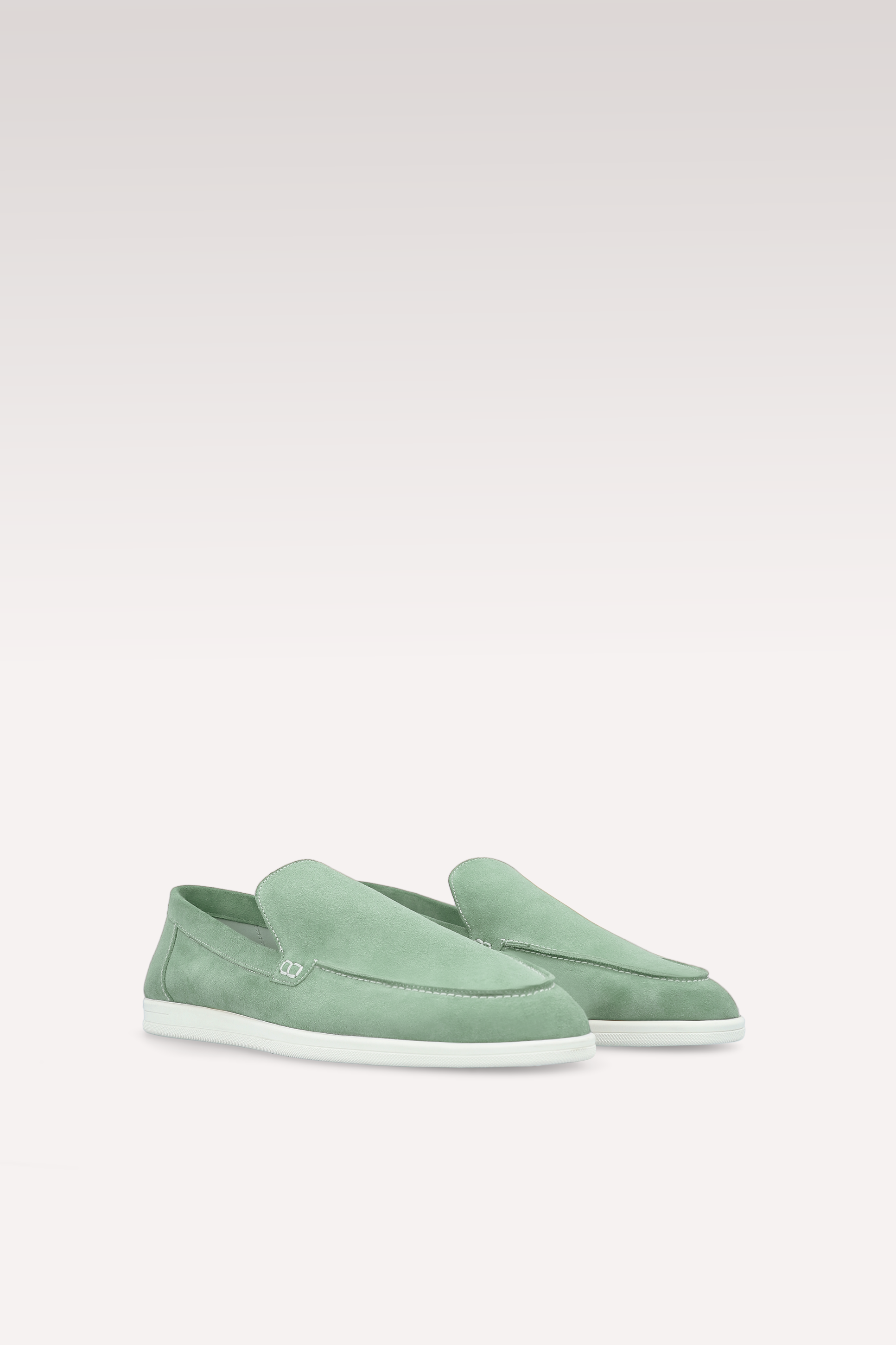 SENNA MINT SUEDE LEATHER LOAFERS