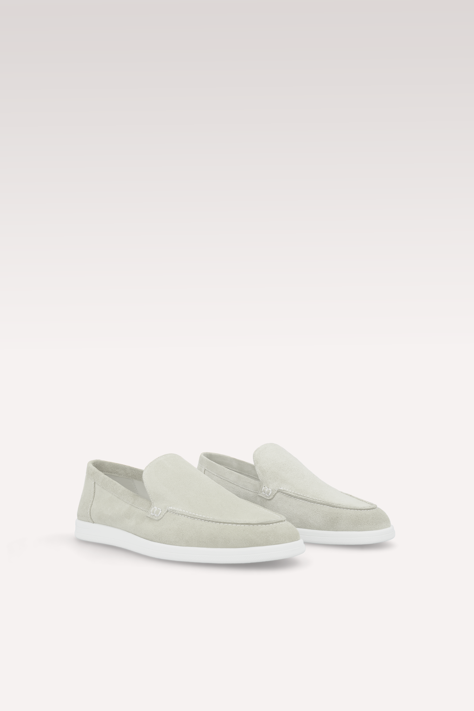 SENNA OFF WHITE SUEDE LEATHER LOAFERS