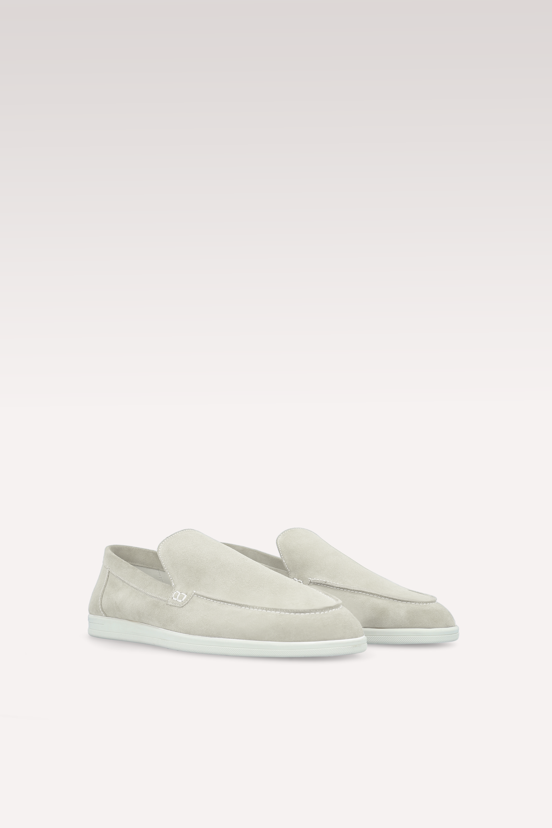 SENNA OFF WHITE SUEDE LEATHER LOAFERS