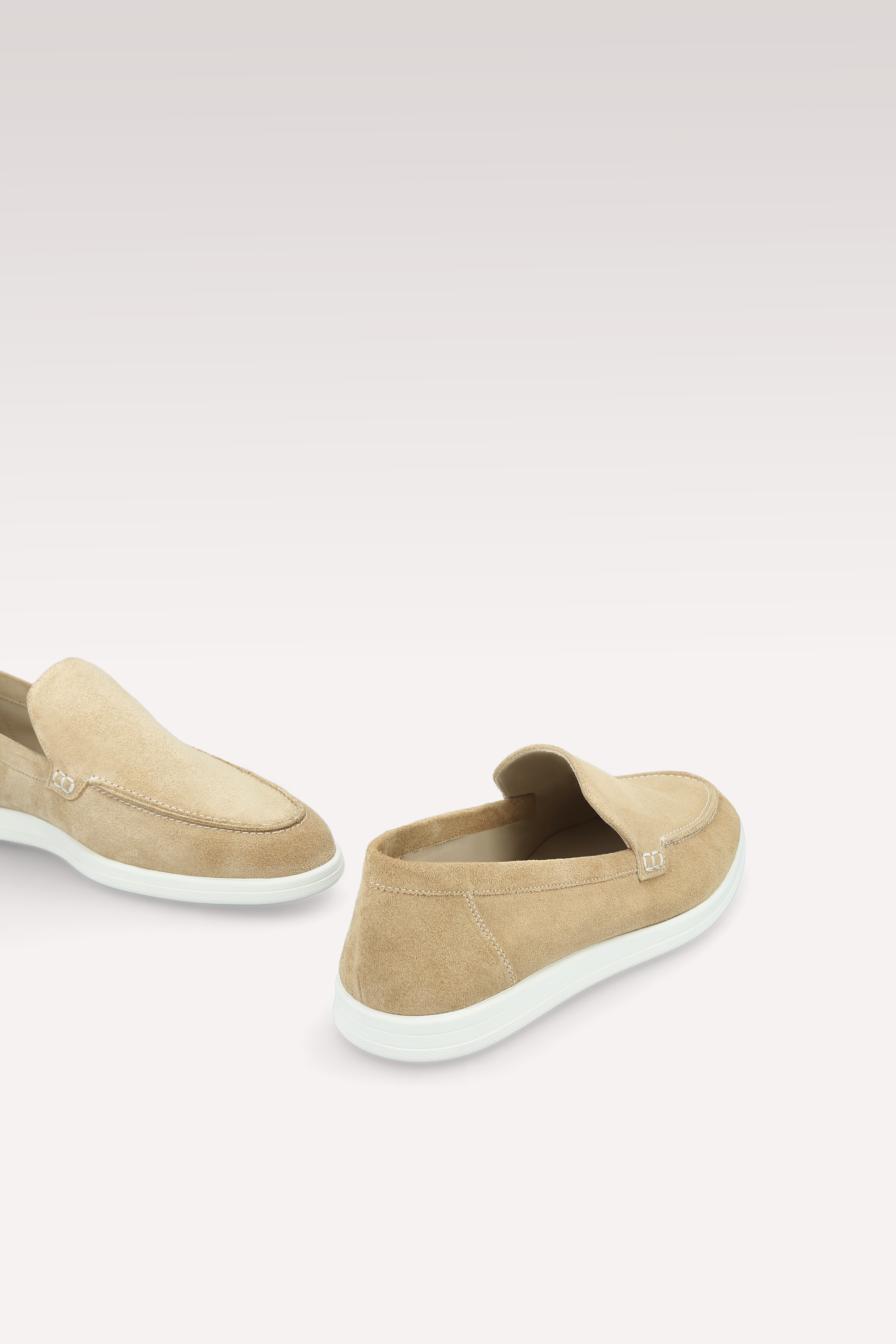 SENNA BEIGE SUEDE LEATHER LOAFERS
